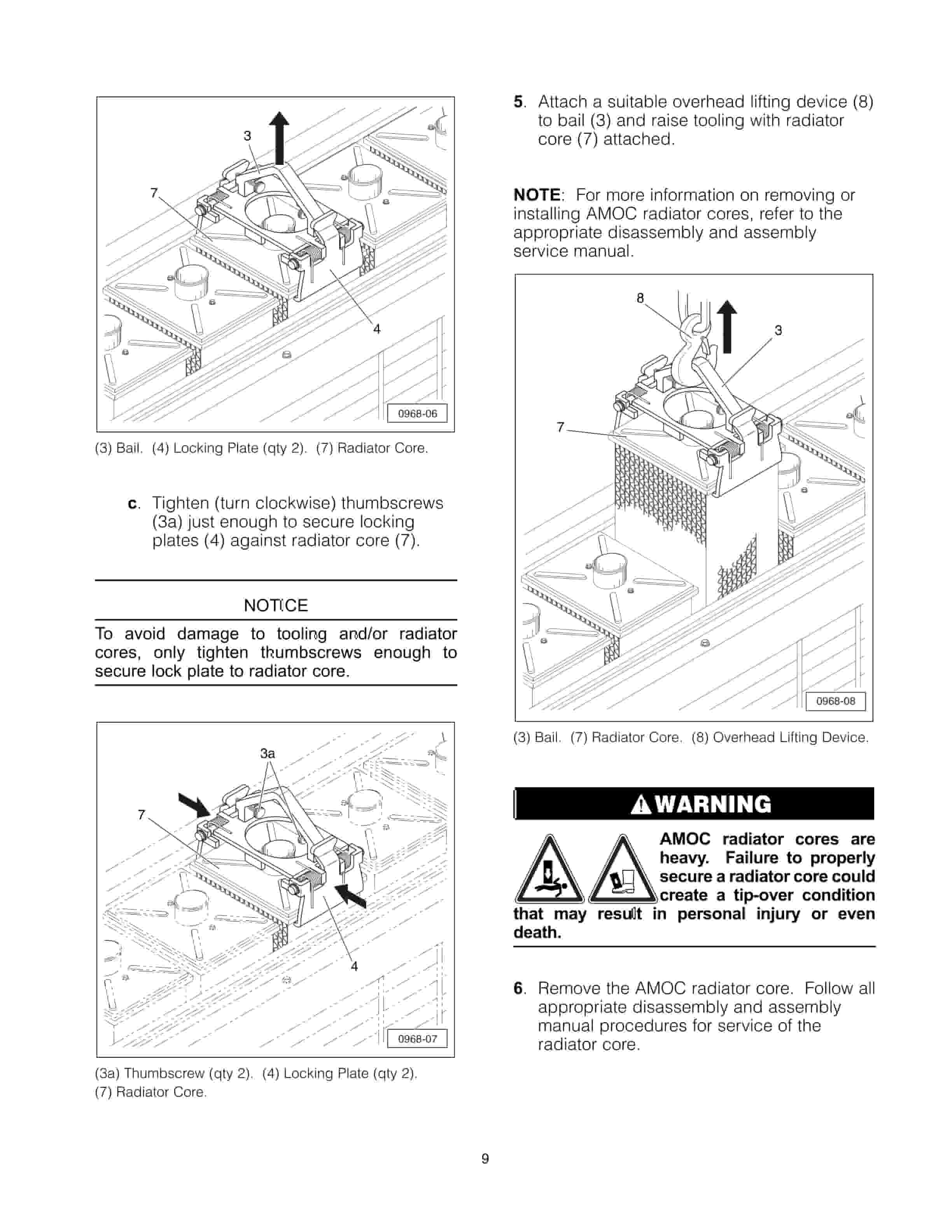 Caterpillar 178-3704 Lifting Bracket Assembly Tool Operating Manual NEHS0968-3