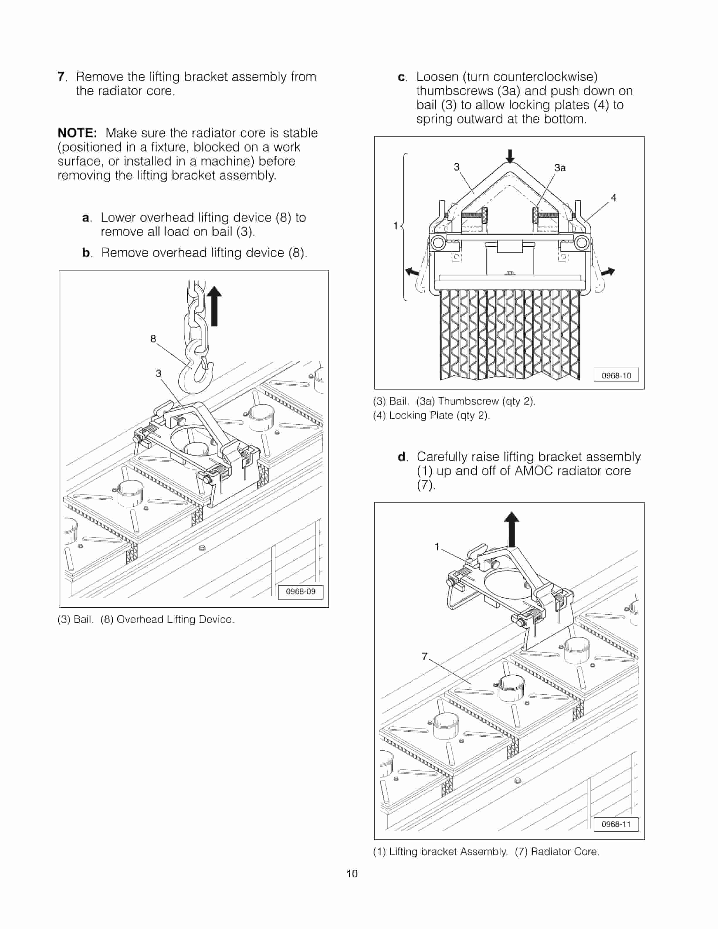 Caterpillar 178-3704 Lifting Bracket Assembly Tool Operating Manual NEHS0968-5