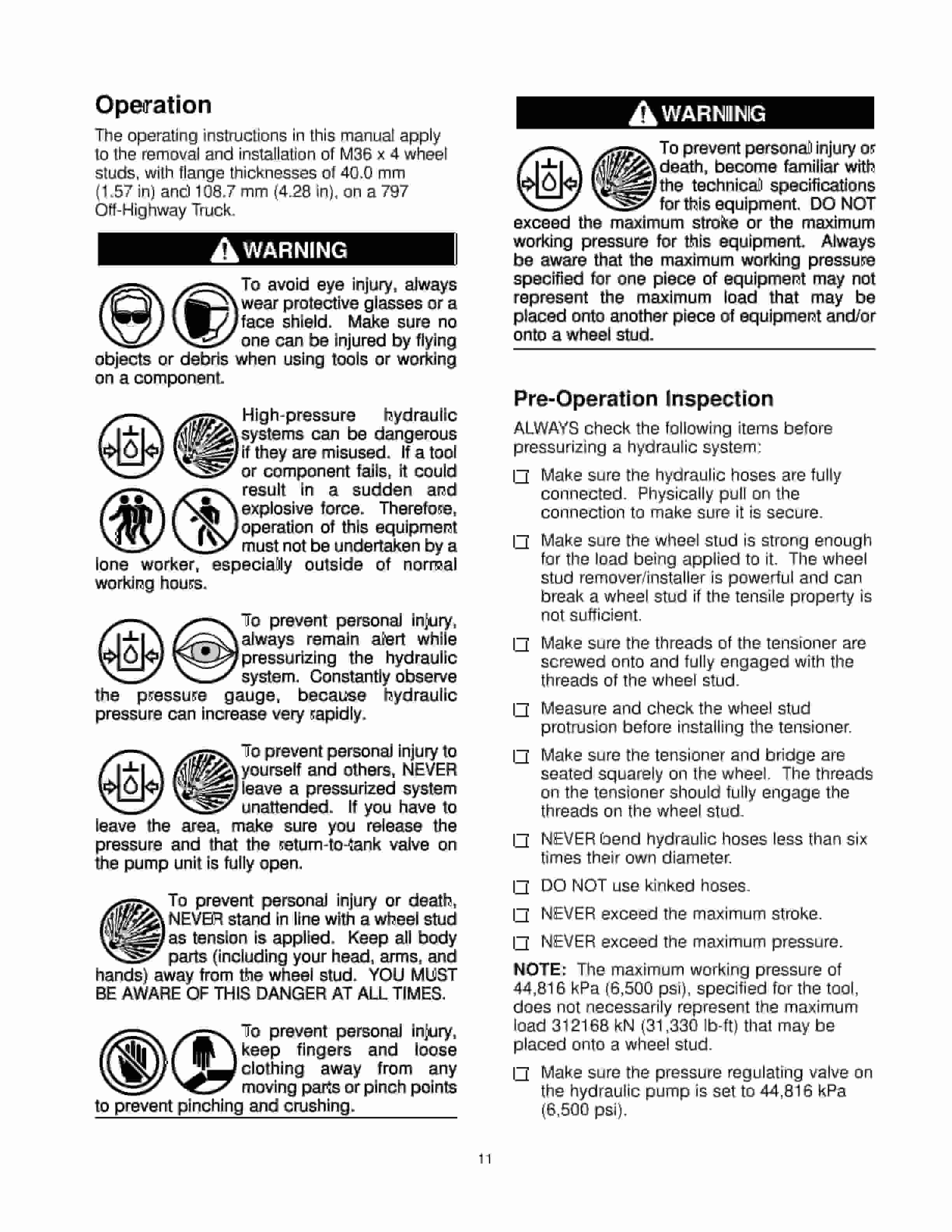 Caterpillar 197-5589 Wheel Stud Remover-Installer Tool Operating Manual NEHS0858-2