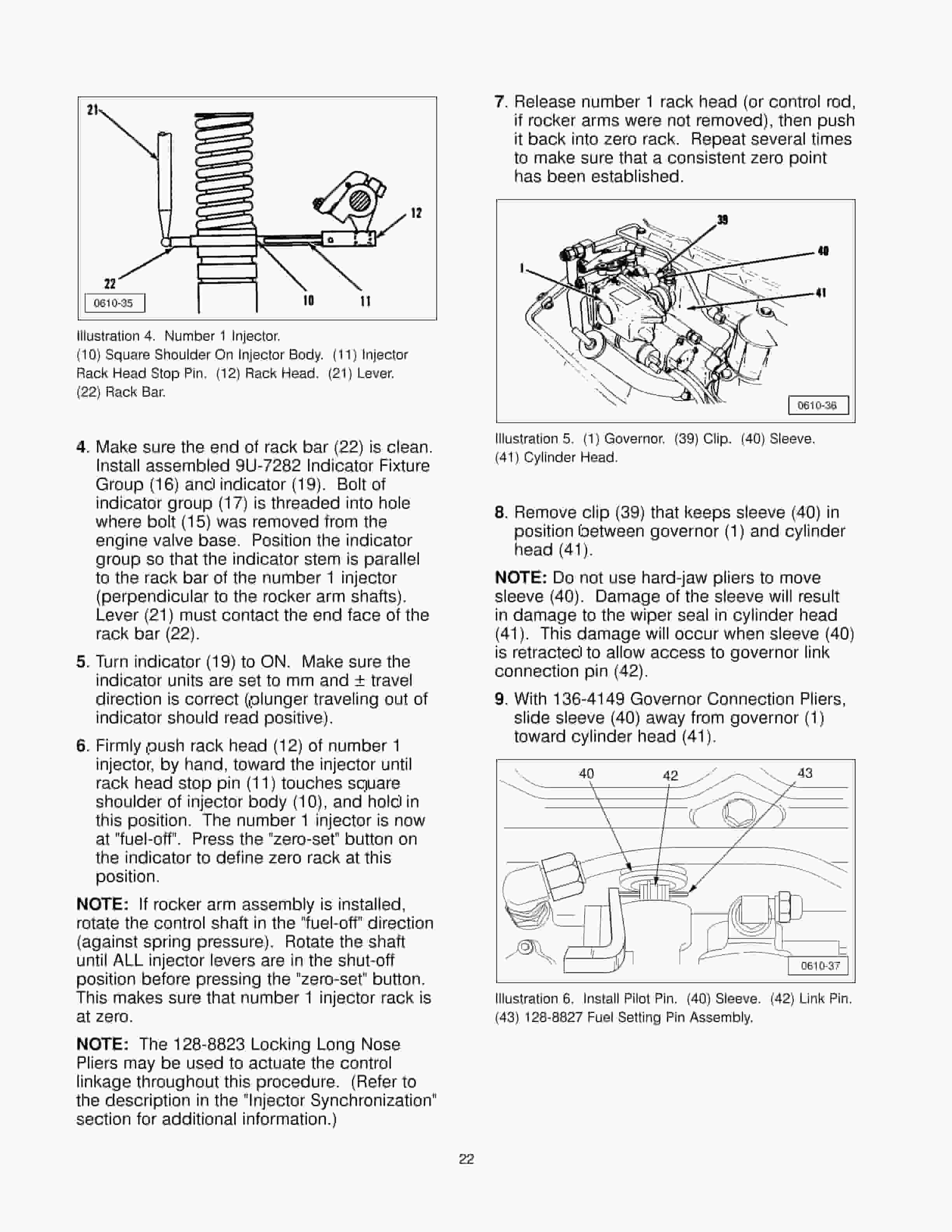 Caterpillar 223-2454 Tool Group 3114, 3116, 3126 Engines With (MUI) Tool Operating Manual NEHS0610-07 4 Caterpillar 223-2454 Tool Group 3114, 3116, 3126 Engines With (MUI) Tool Operating Manual NEHS0610-07-4