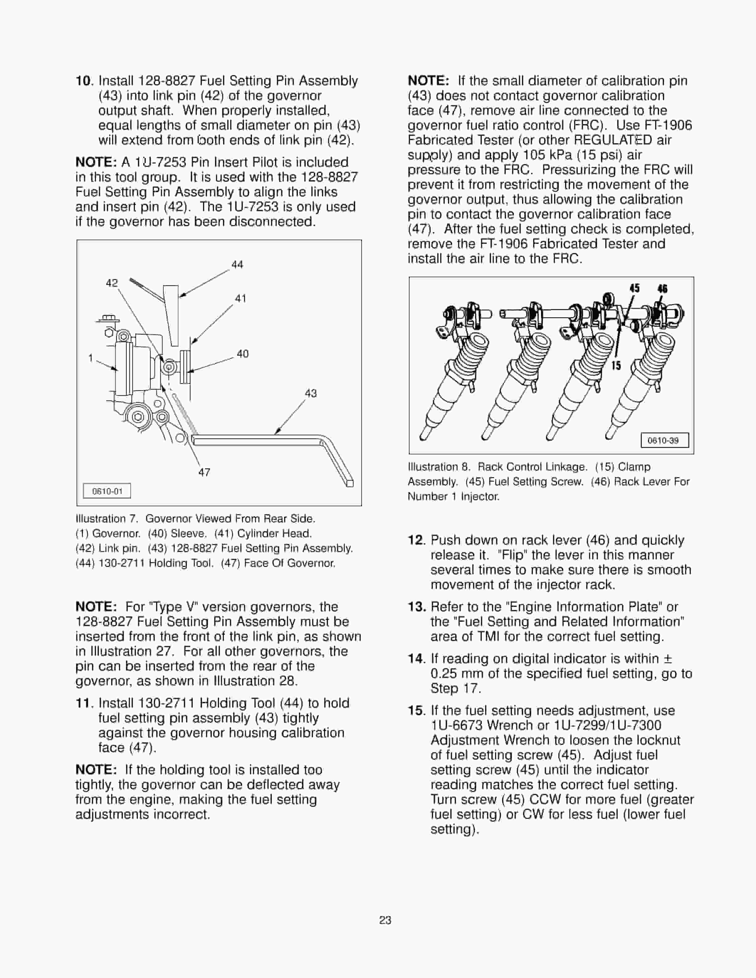 Caterpillar 223-2454 Tool Group 3114, 3116, 3126 Engines With (MUI) Tool Operating Manual NEHS0610-07 5 Caterpillar 223-2454 Tool Group 3114, 3116, 3126 Engines With (MUI) Tool Operating Manual NEHS0610-07-5