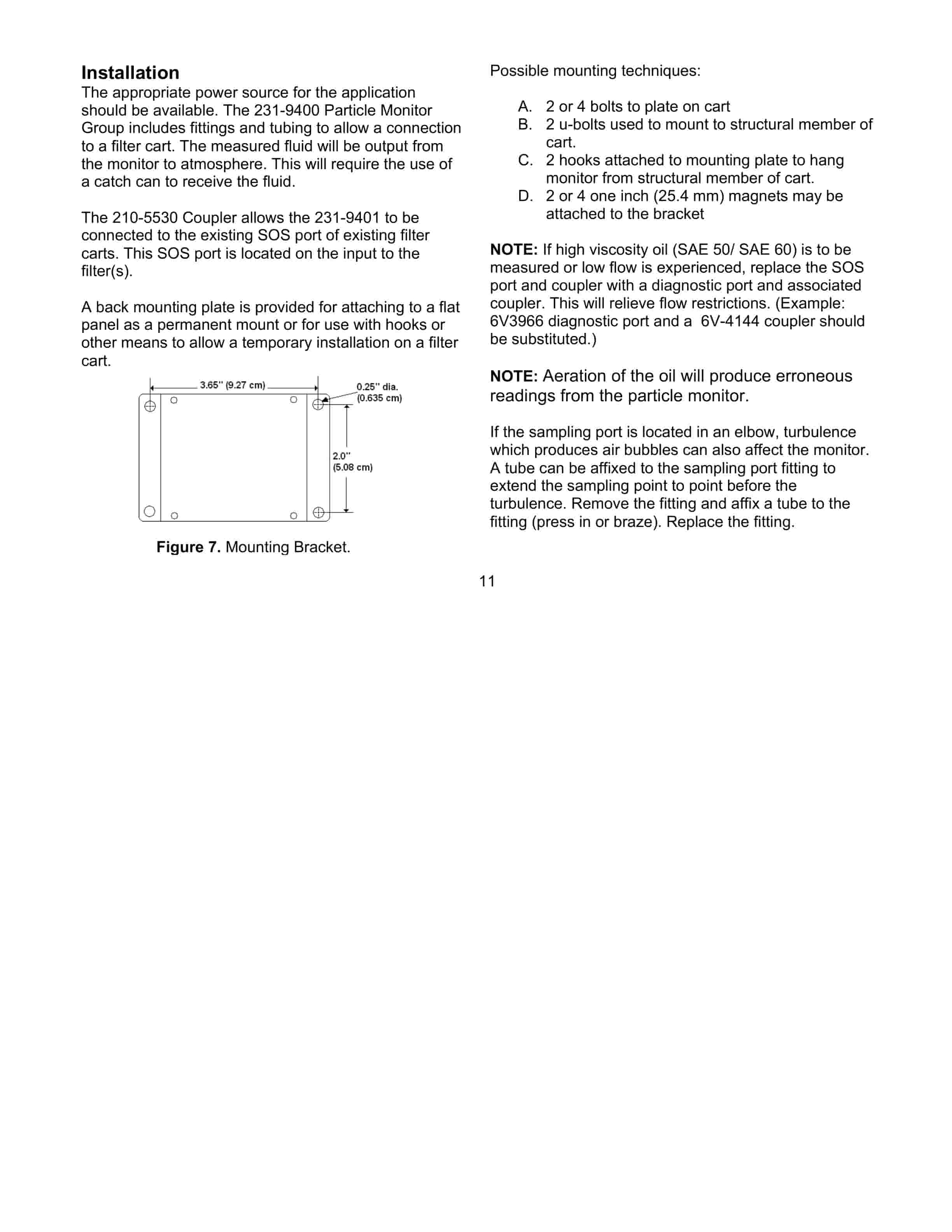 Caterpillar 231-9400 Particle Monitor Group Tool Operating Manual NEHS0868-00-2
