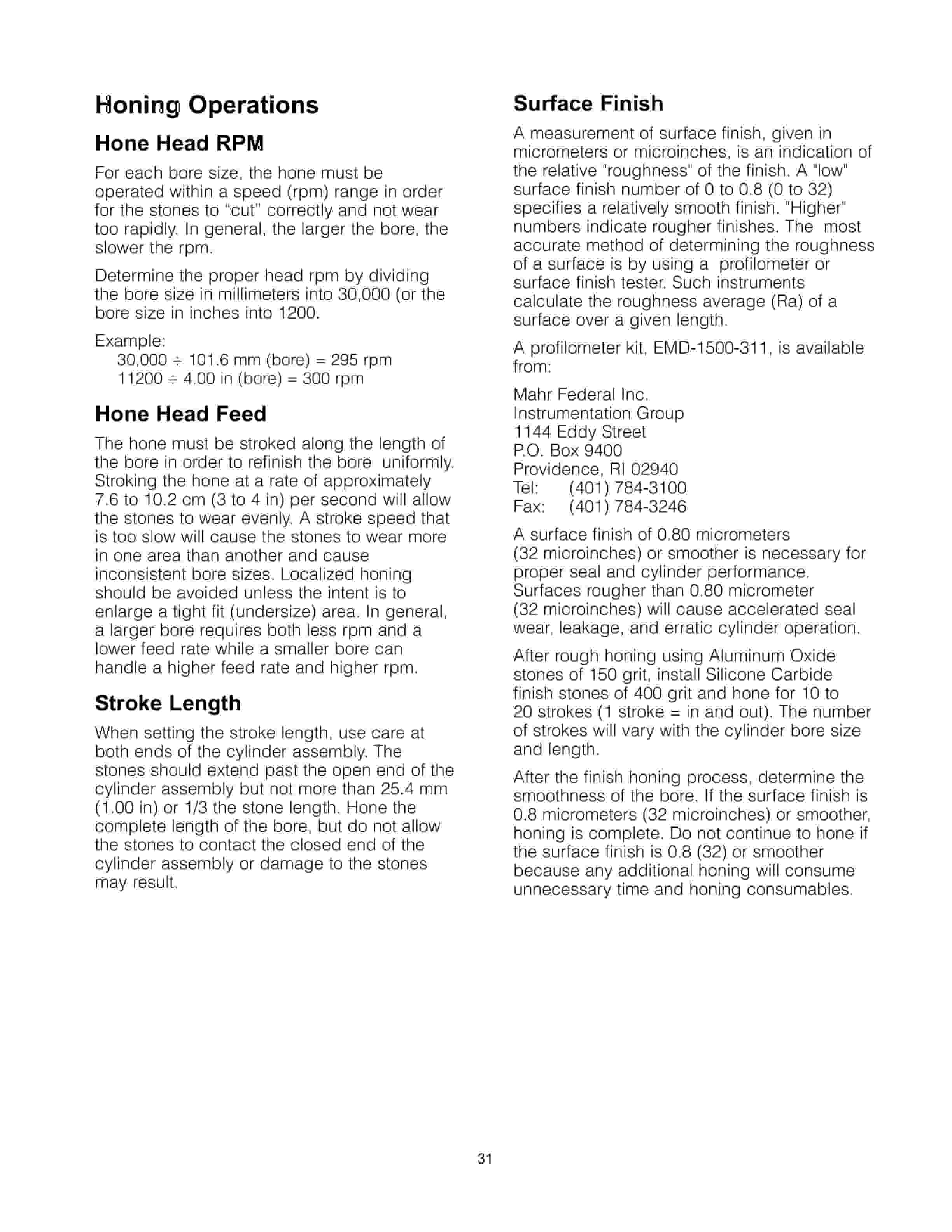 Caterpillar 233-2225 Automatic Hydraulic Cylinder Hone Tool Operating Manual NEHS0901-01-4