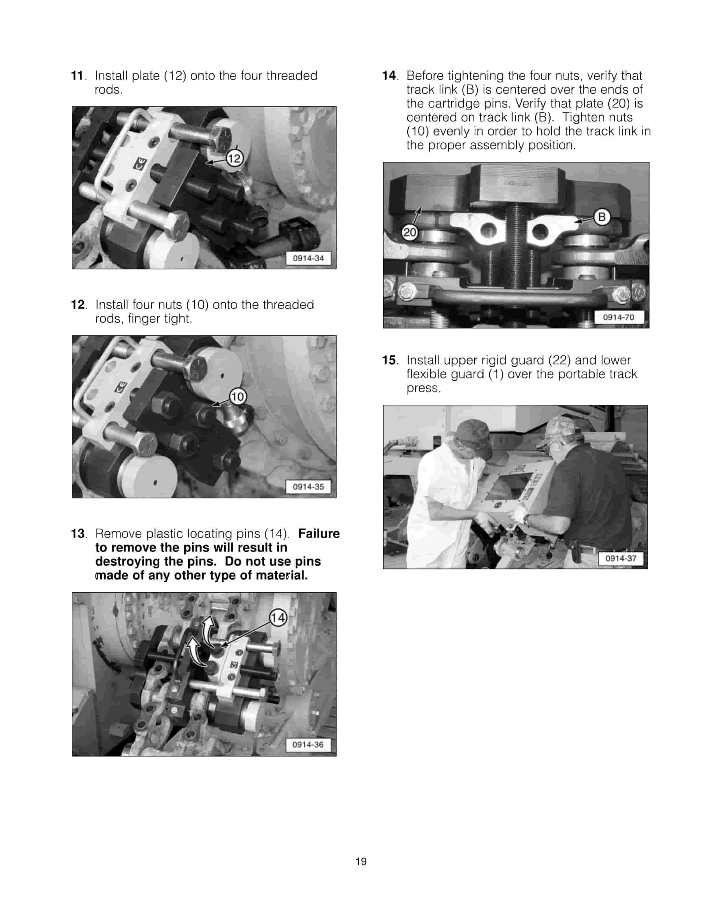 Caterpillar 252-9918 Portable Track Press Tool Operating Manual NEHS0914-01-2