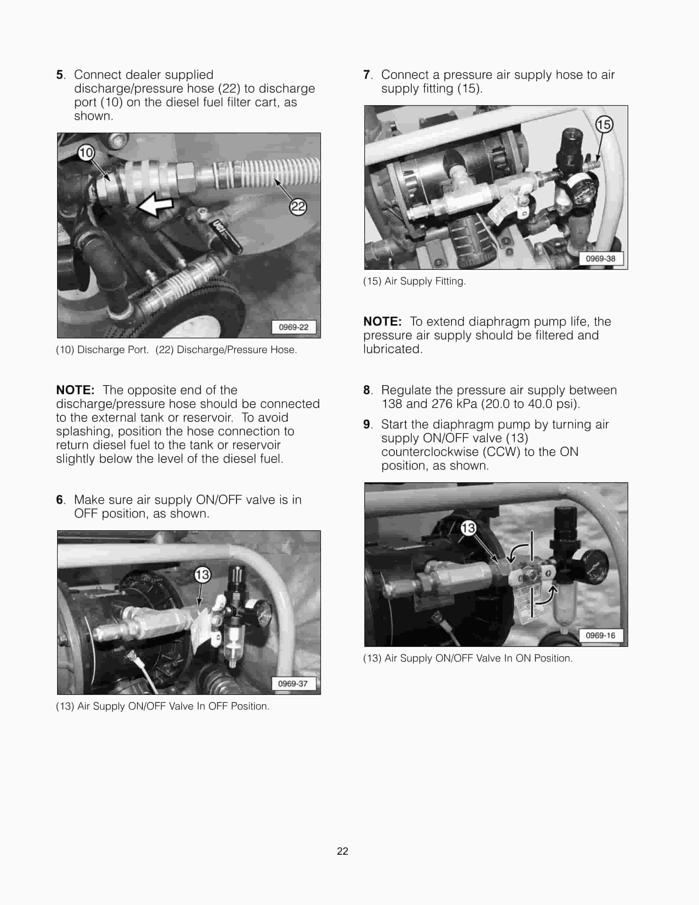 Caterpillar 292-8713 Diesel Fuel System Filter Cart Tool Operating Manual NEHS0969-3