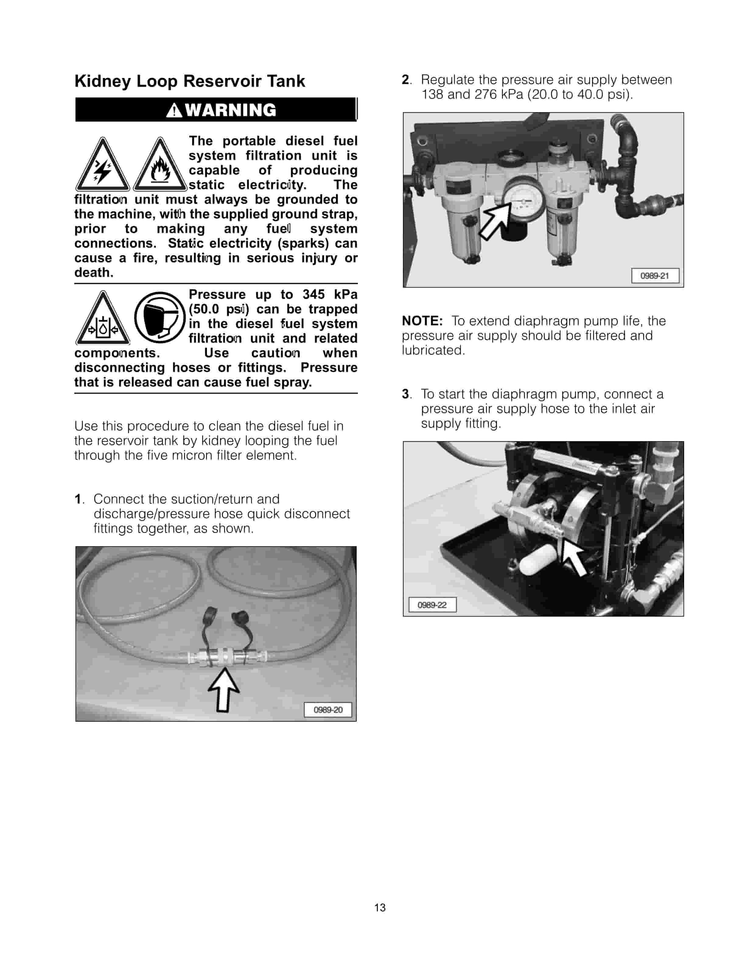 Caterpillar 295-5490 Portable Diesel Fuel System Filtration Unit Tool Operating Manual NEHS0989-2