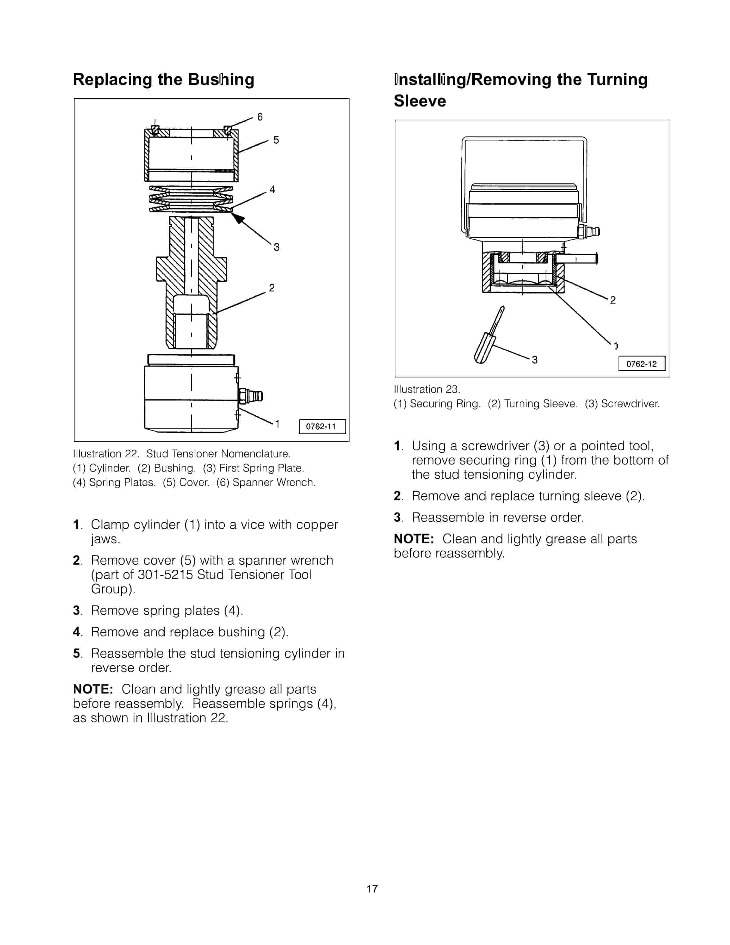 Caterpillar 301-5215 Stud Tensioner Tooling Group Used on 3600 Engines Tool Operating Manual NEHS0866-01-5