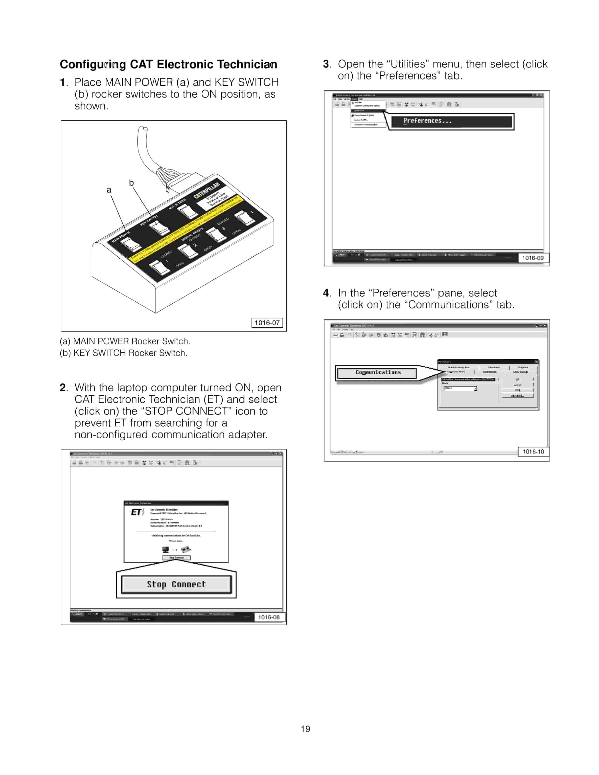 Caterpillar 312-5642 Product Link Service Tool Group Tool Operating Manual NEHS1016-4