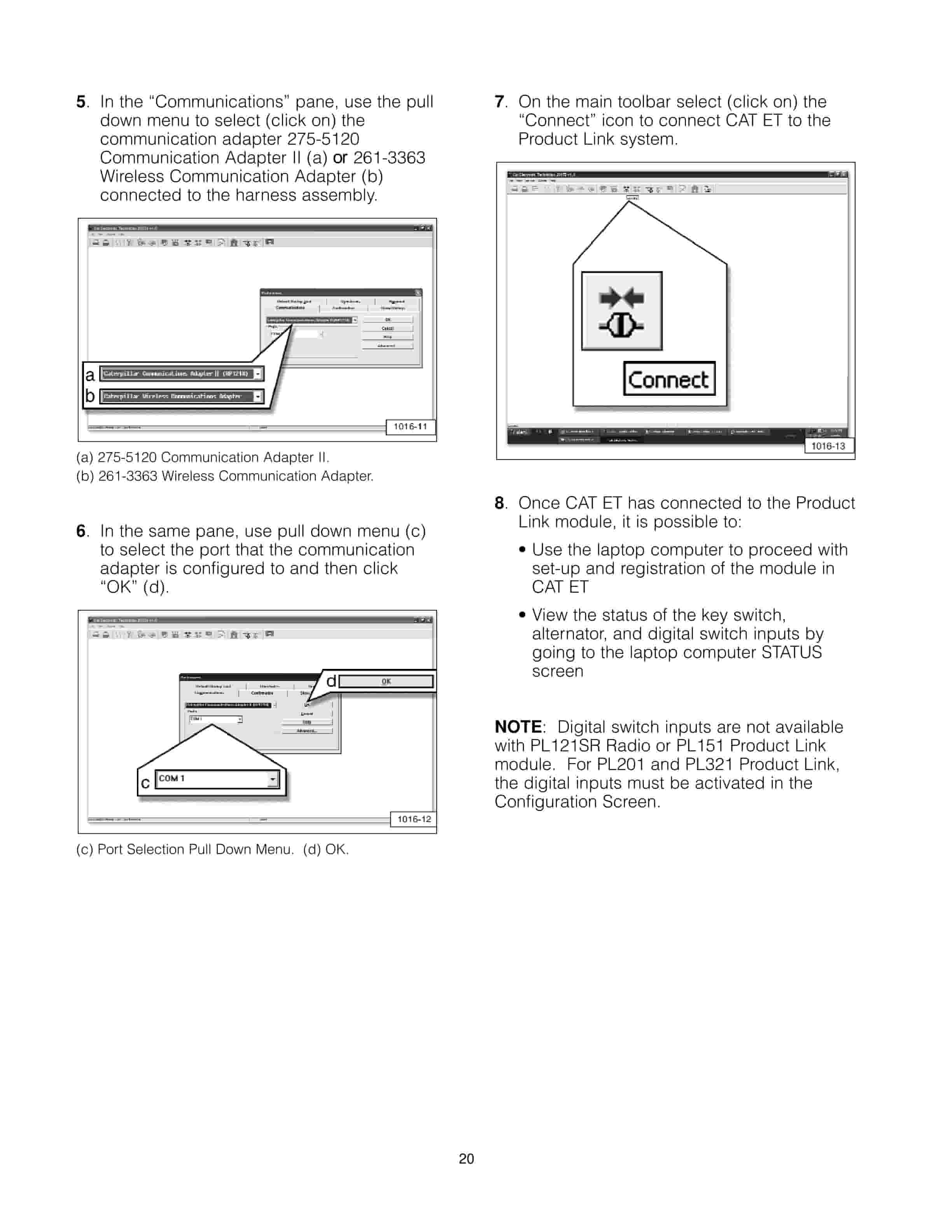 Caterpillar 312-5642 Product Link Service Tool Group Tool Operating Manual NEHS1016-5