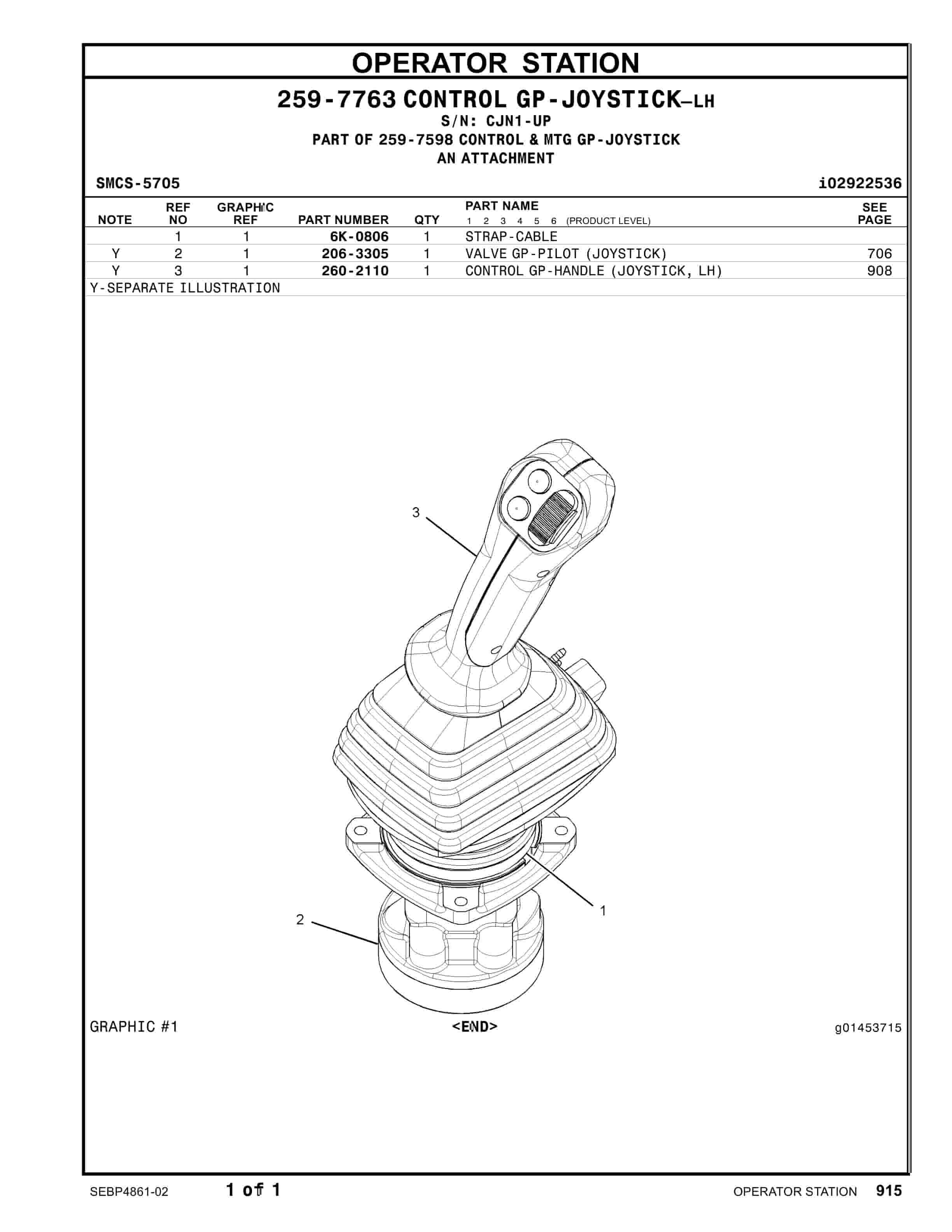 Caterpillar 315D L Excavator Parts Manual SEBP4861-02-5