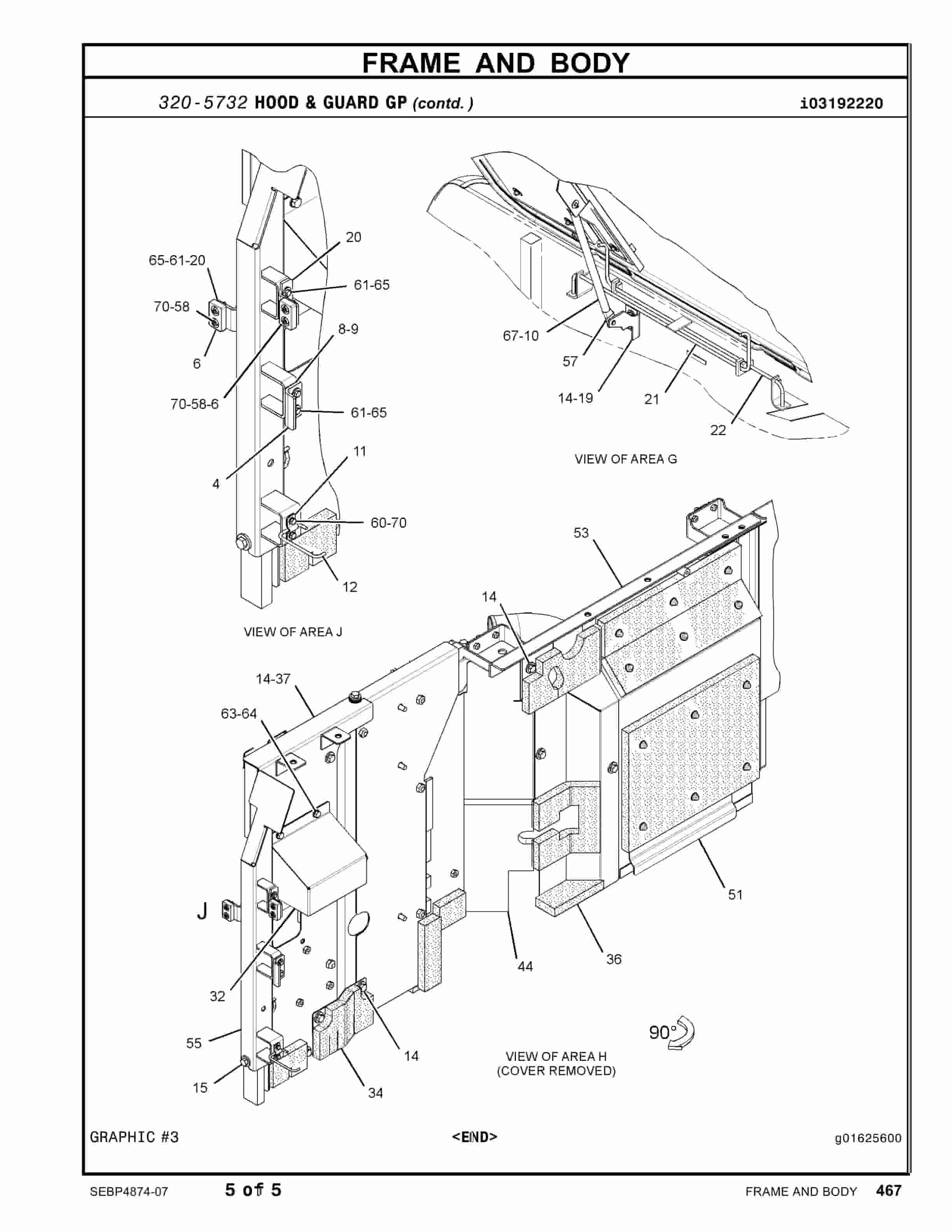 Caterpillar 320D, 320D L Excavators Parts Manual SEBP4874-07-5