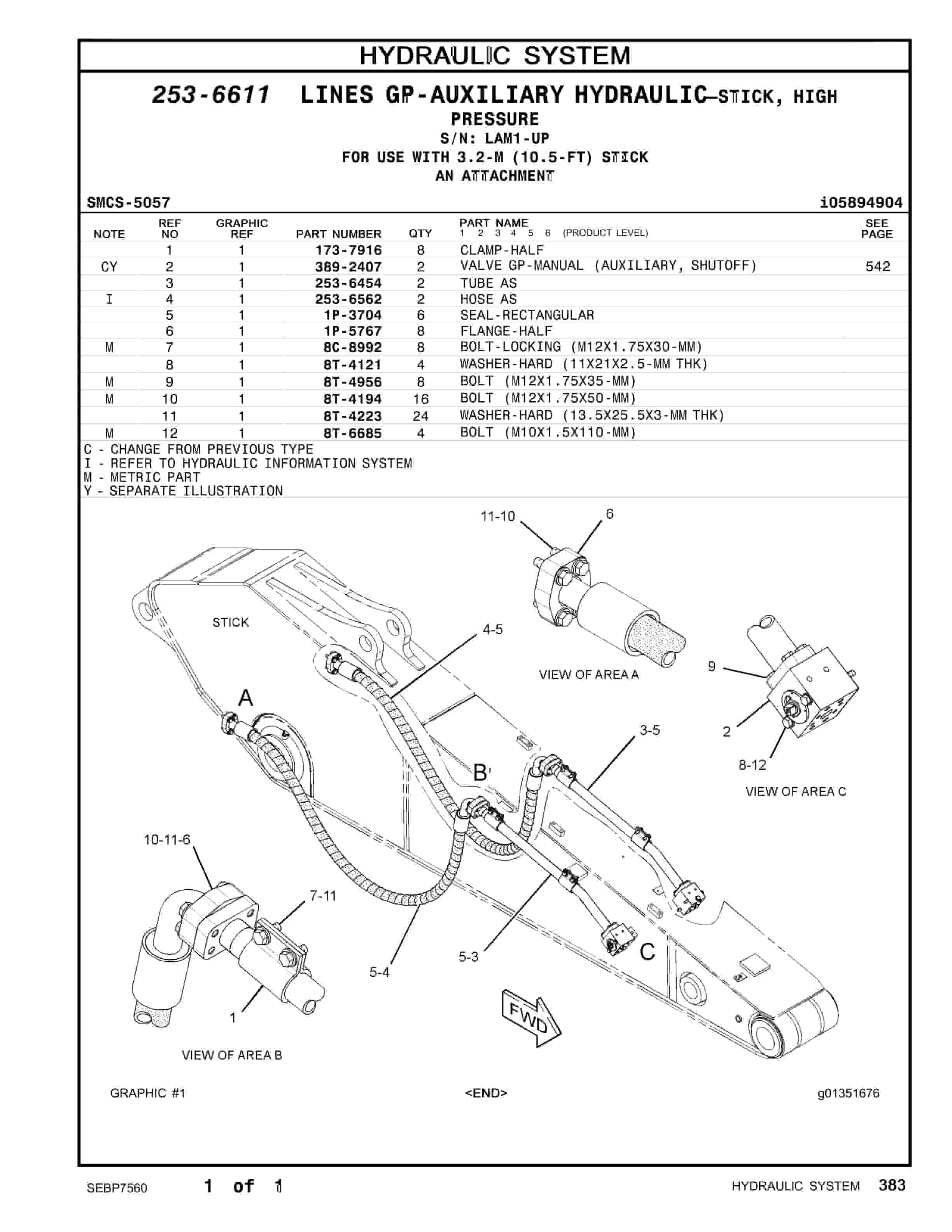 Caterpillar 336D2 L Excavator Parts Manual SEBP7560 2 Caterpillar 336D2 L Excavator Parts Manual SEBP7560 - Image 2