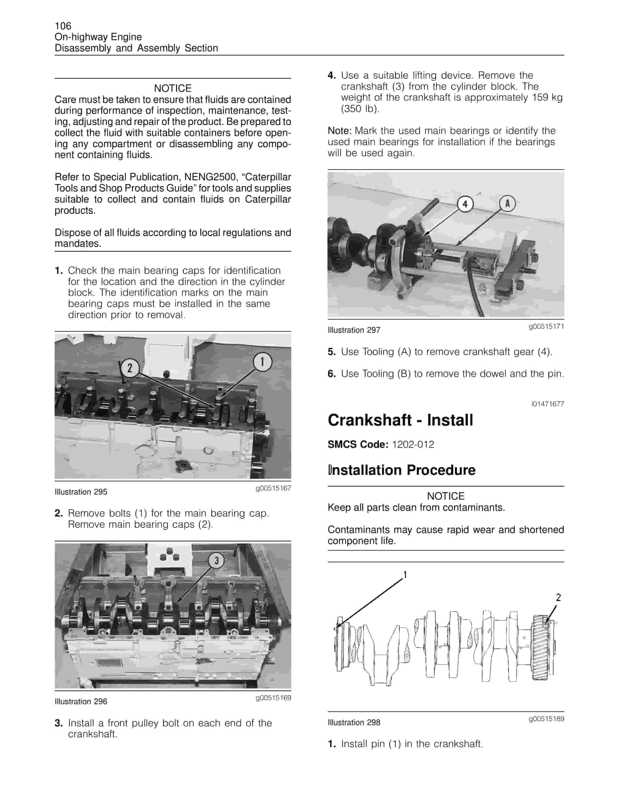 Caterpillar 3406E On-Highway Engine Dissassembly And Assembly Manual SENR5016-03-4