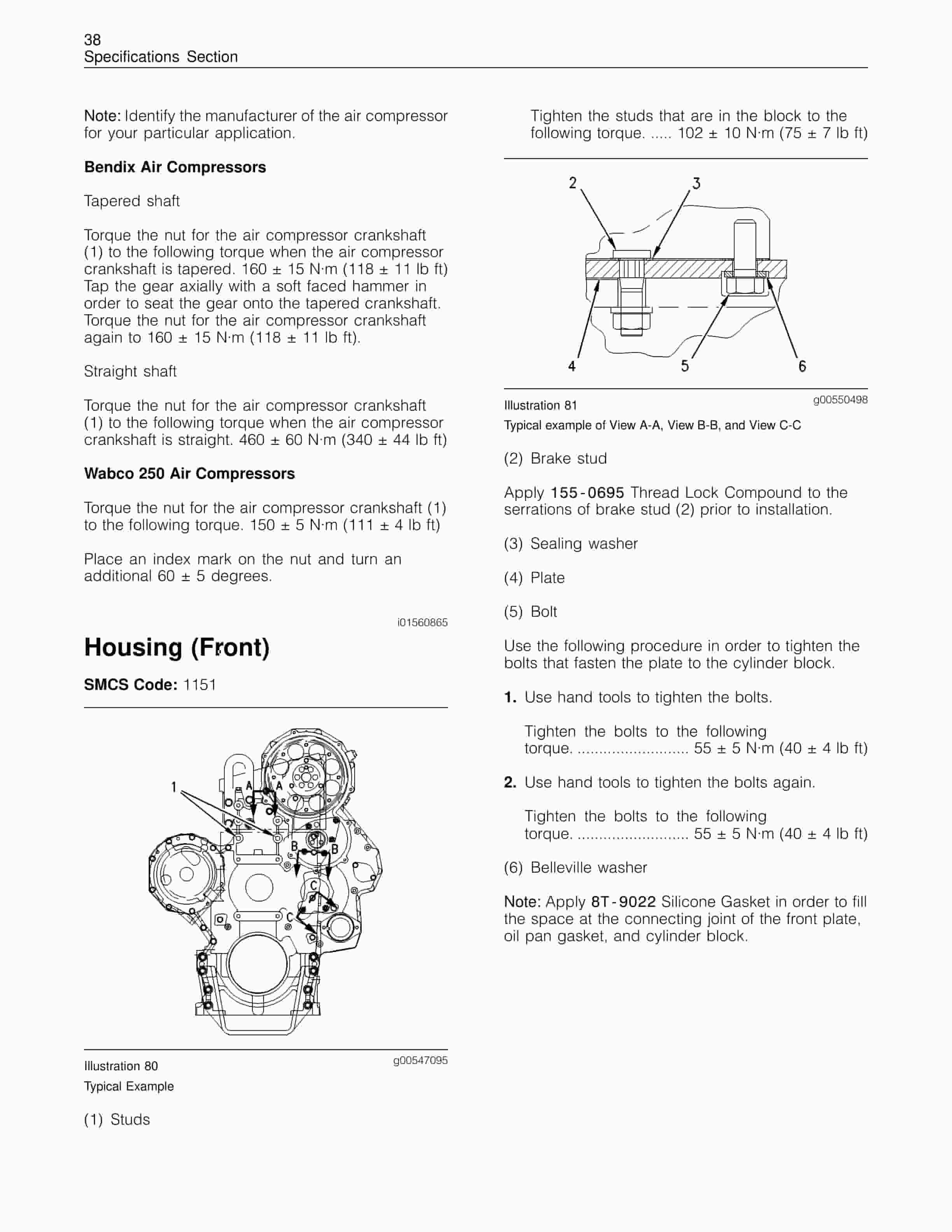 Caterpillar 3406E Truck Engine Specifications RENR1272-05-3