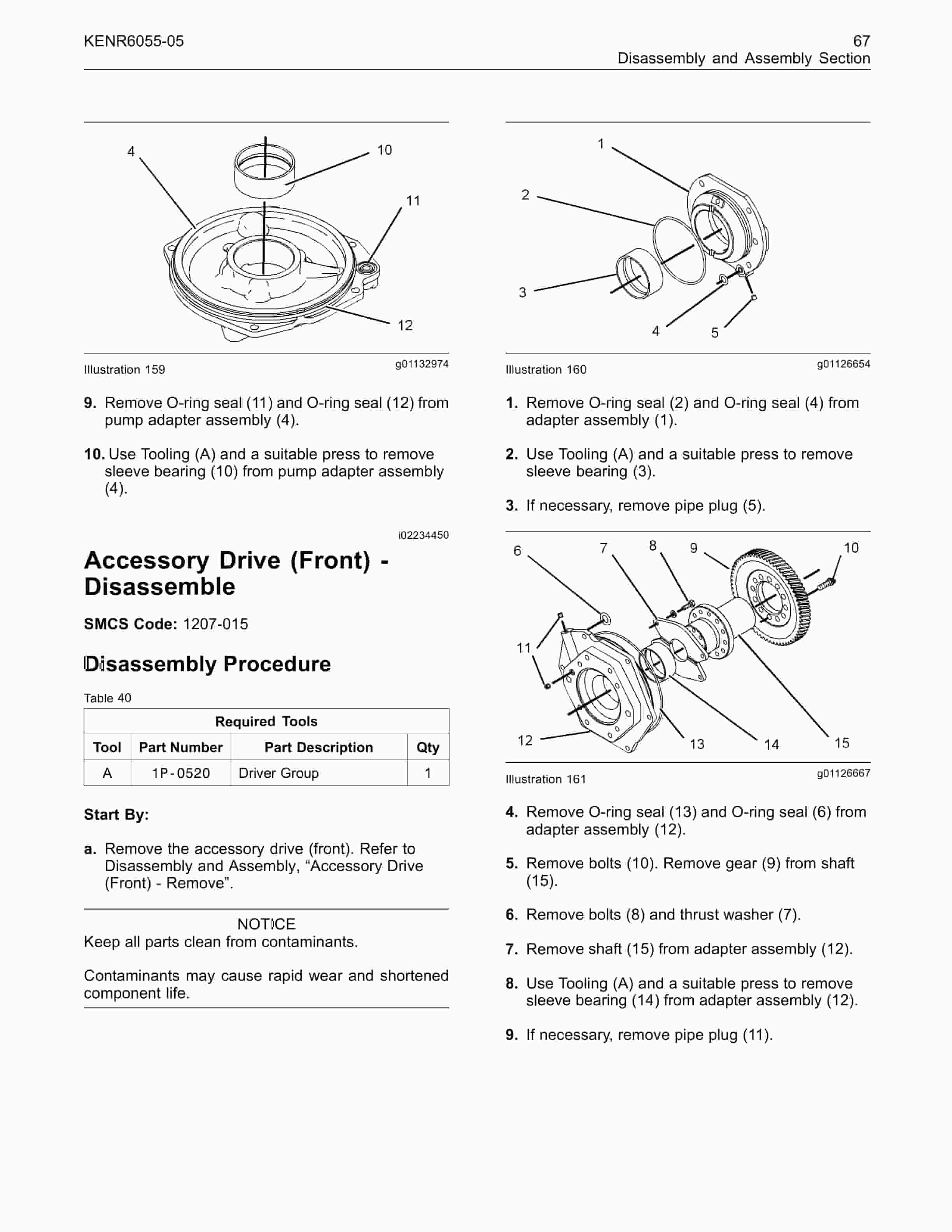 Caterpillar 3500C Marine Engines Dissassembly And Assembly Manual KENR6055-05-2