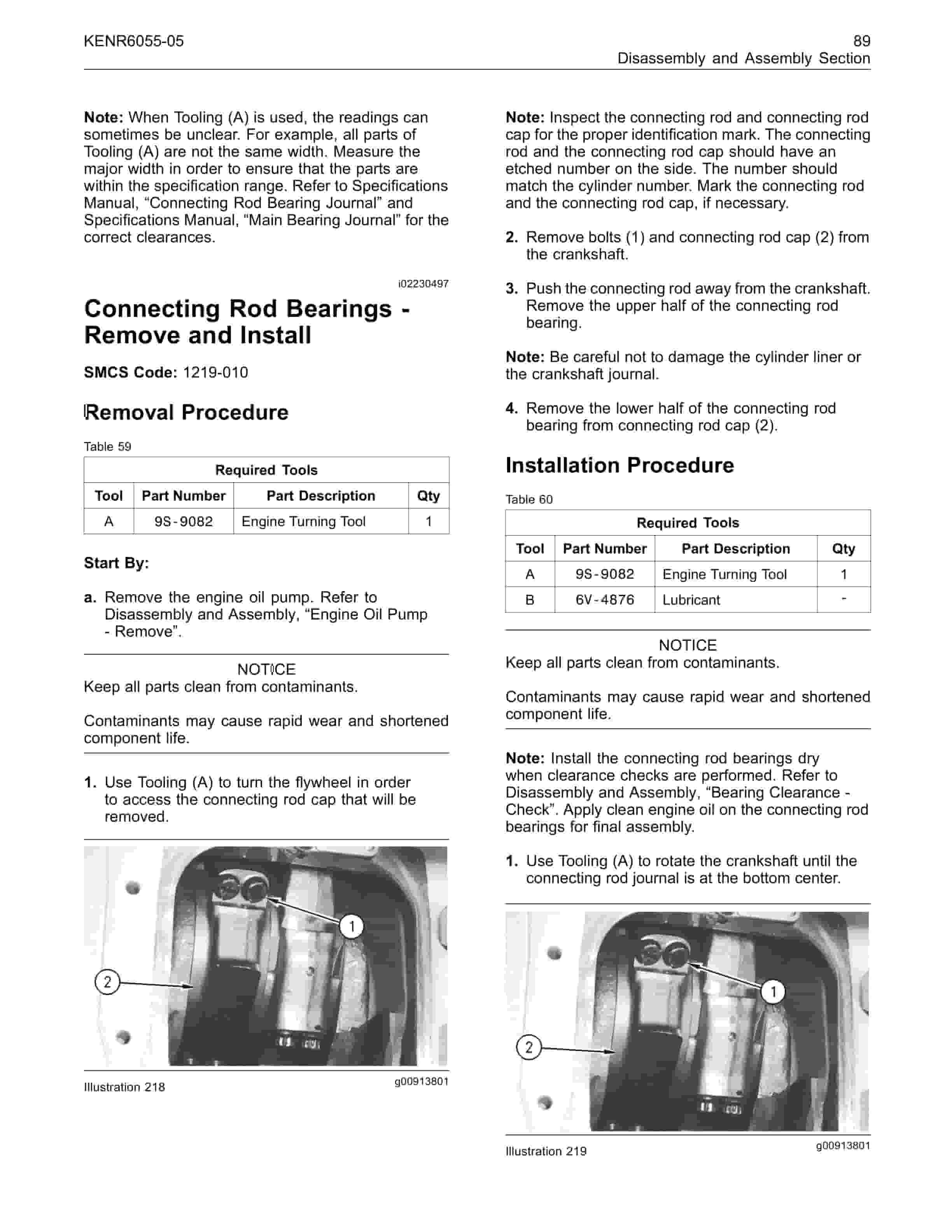 Caterpillar 3500C Marine Engines Dissassembly And Assembly Manual KENR6055-05-3