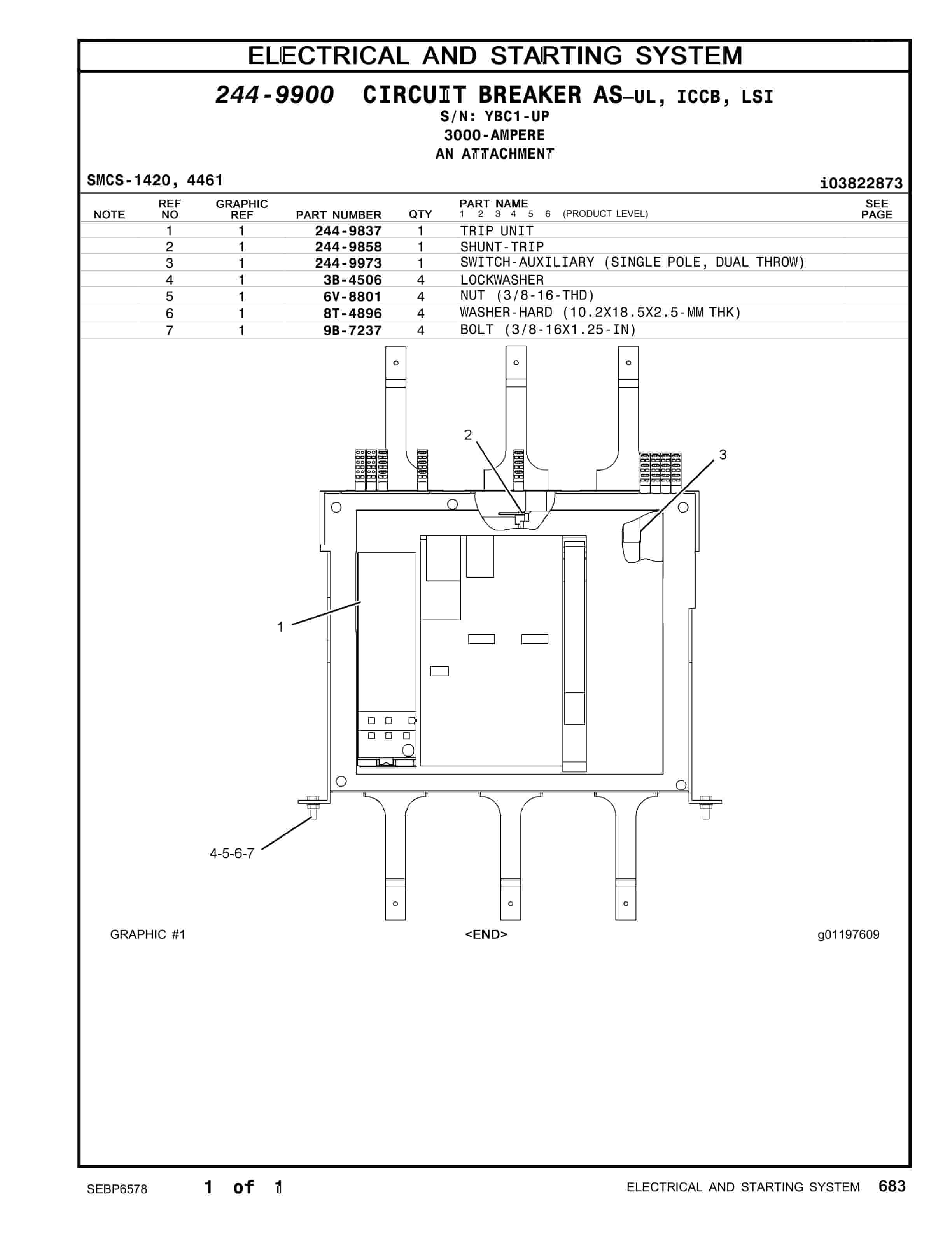 Caterpillar 3512B Generator Set Parts Manual SEBP6578-5