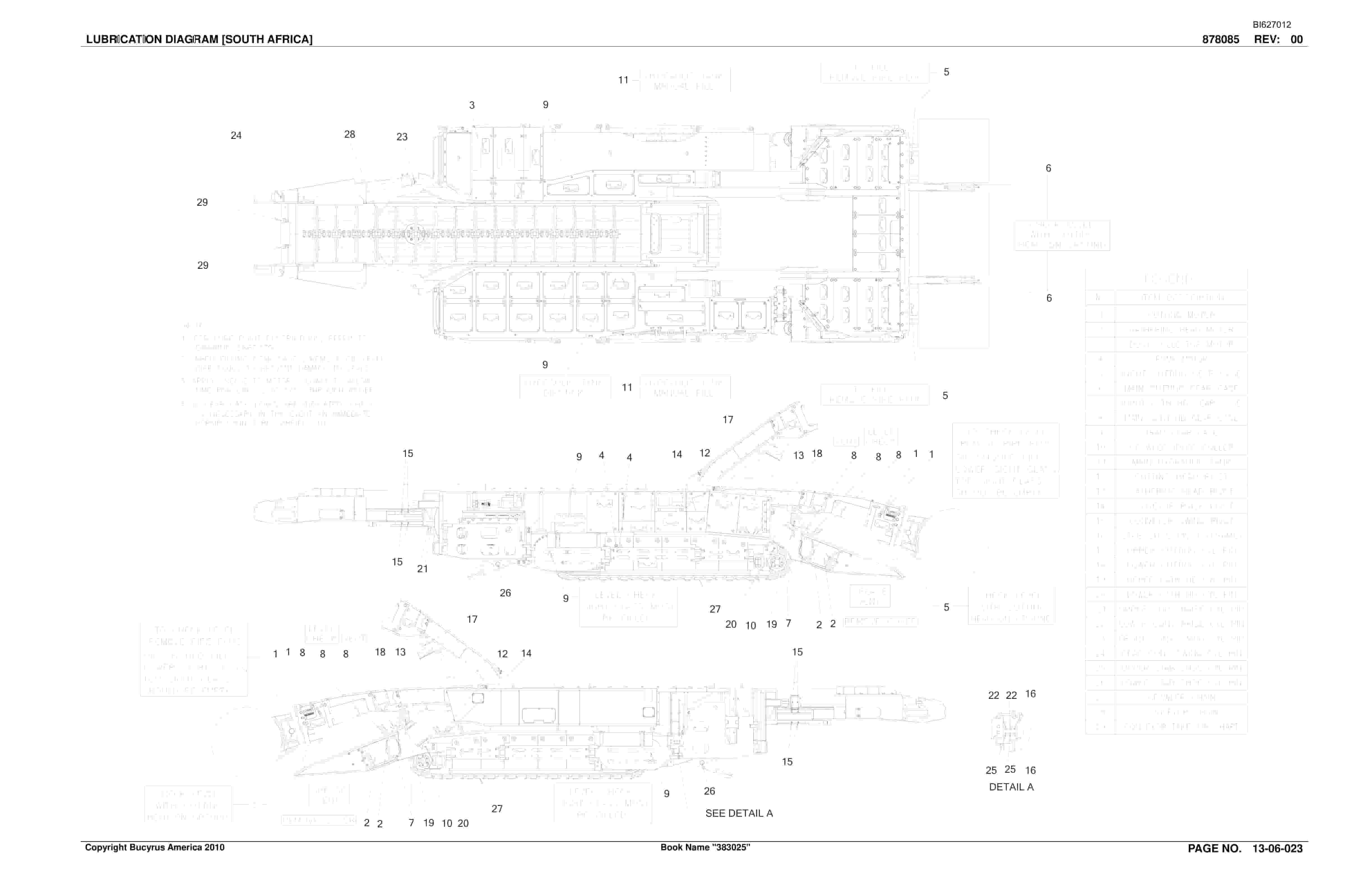 Caterpillar 35M3 Continuous Miner Parts Manual BI627012-4