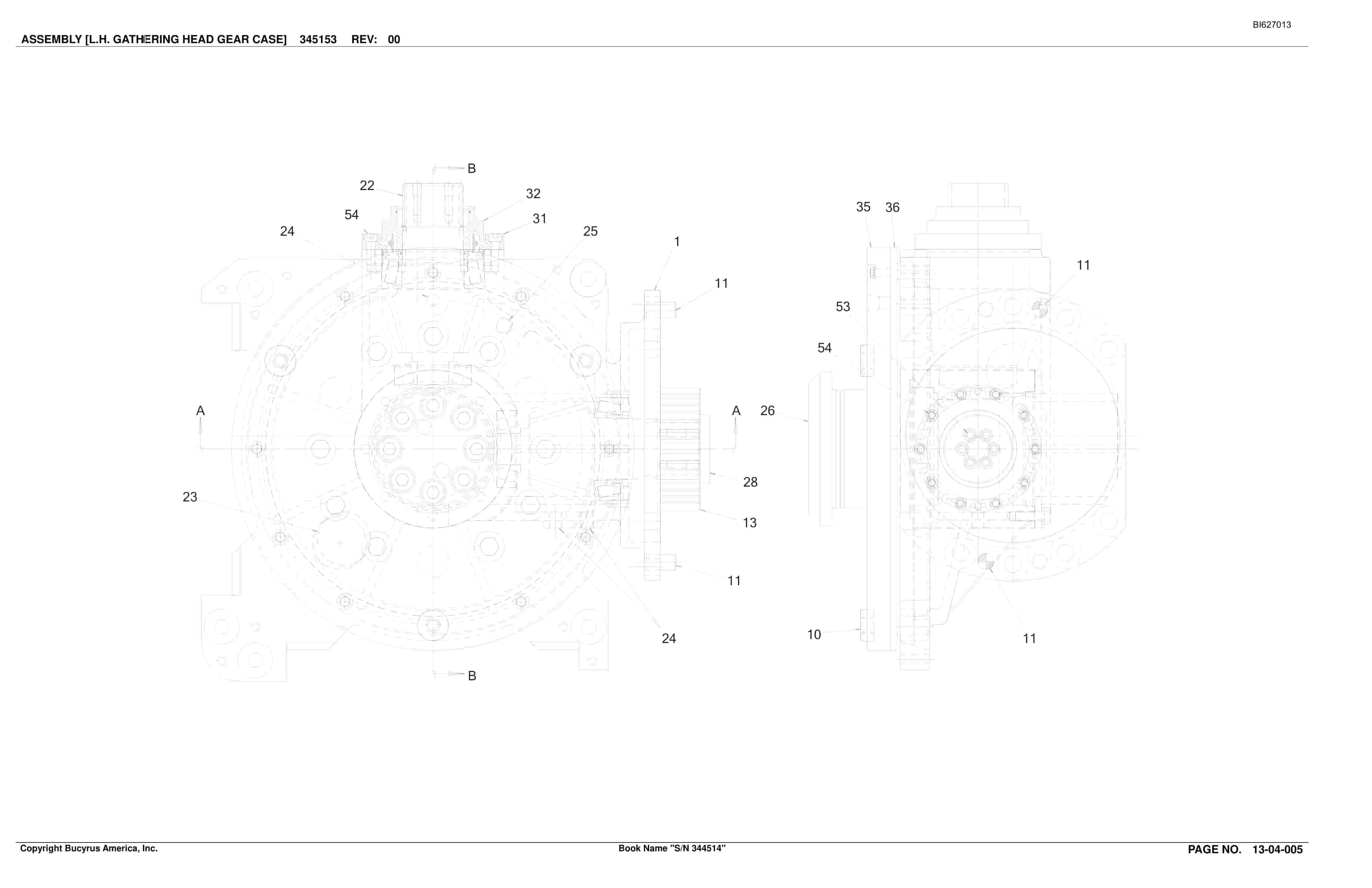 Caterpillar 35M3 Continuous Miner Parts Manual BI627013-2
