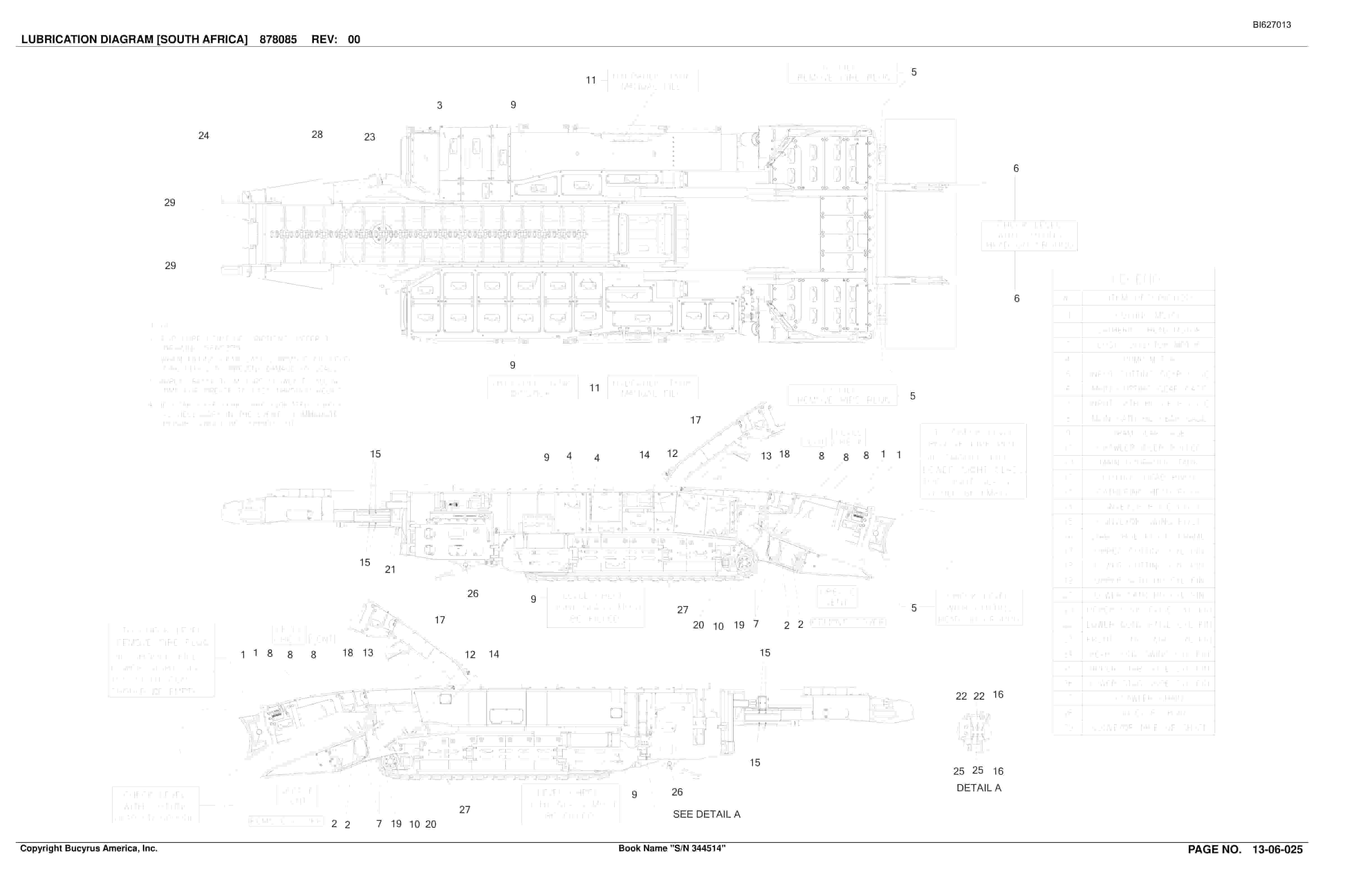 Caterpillar 35M3 Continuous Miner Parts Manual BI627013-4