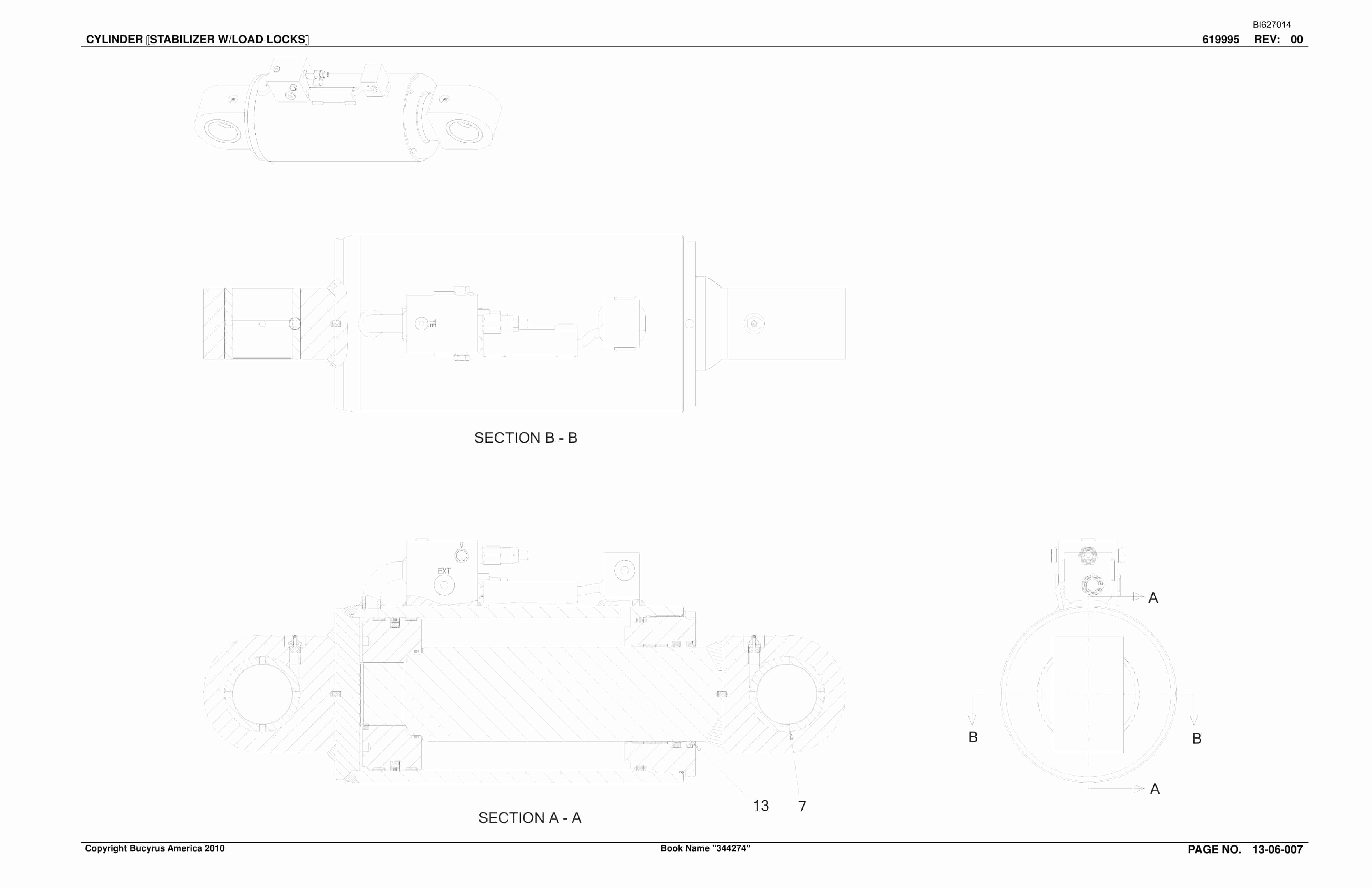 Caterpillar 35M3 Continuous Miner Parts Manual BI627014-3