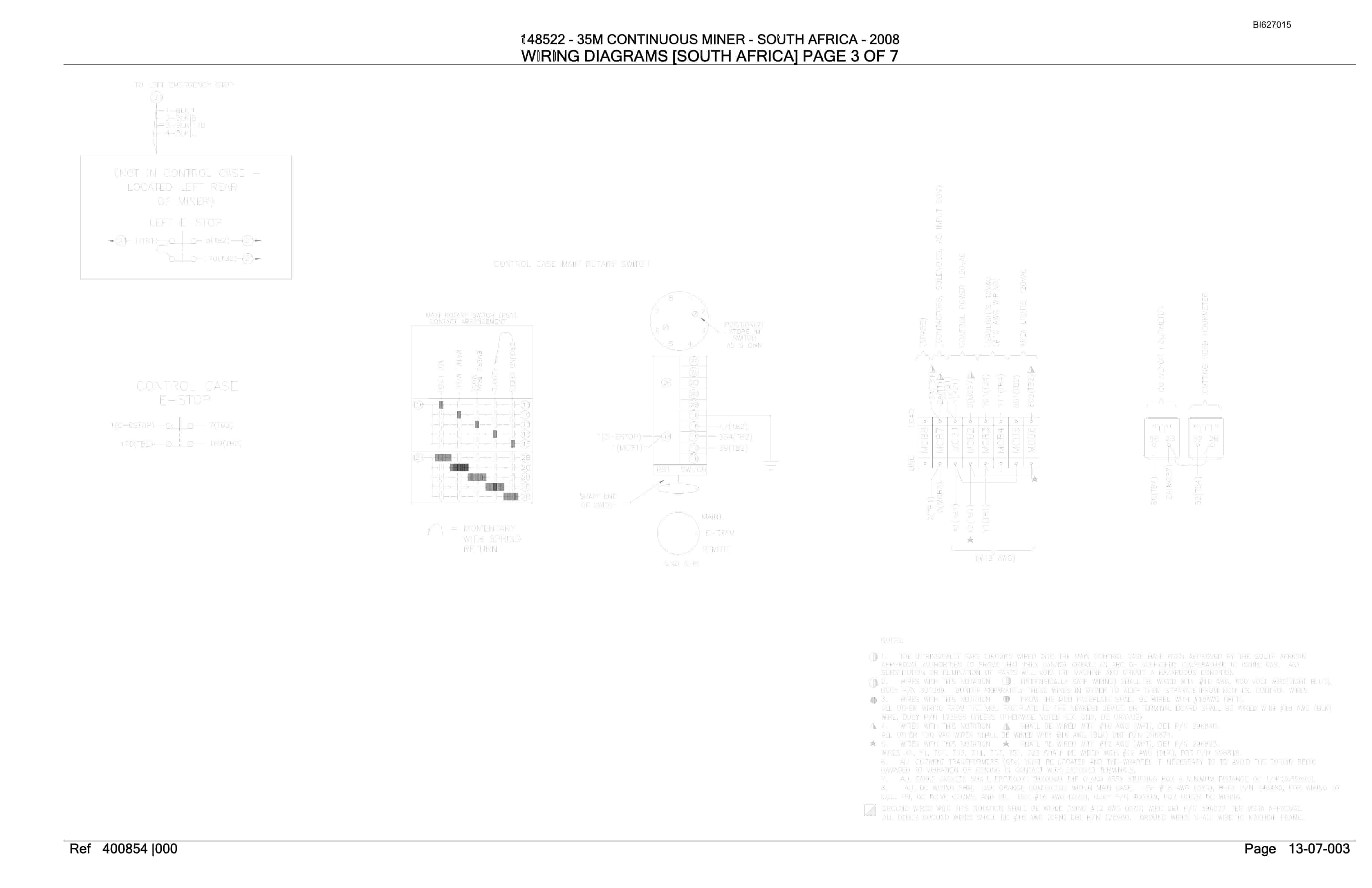 Caterpillar 35M3 Continuous Miner Parts Manual BI627015-5
