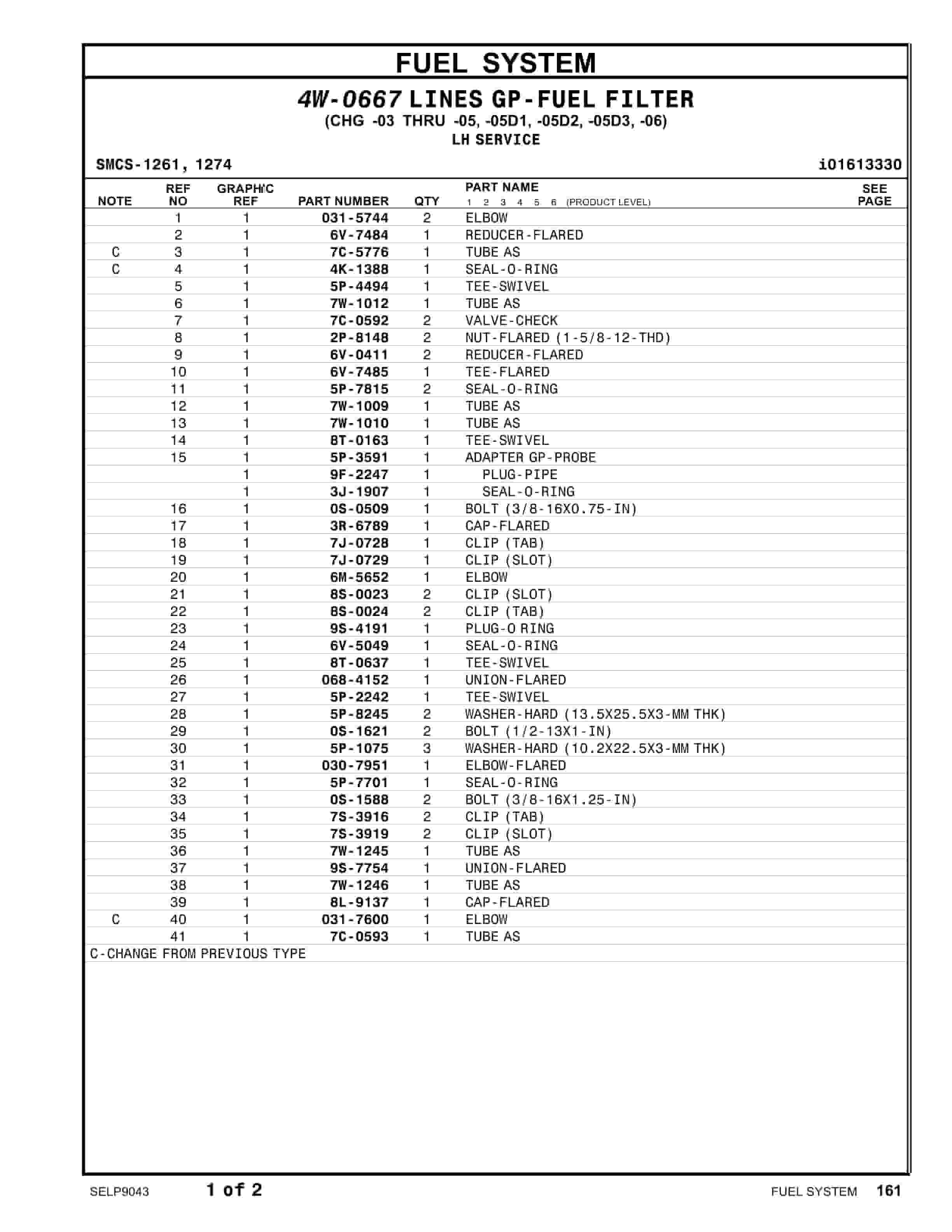 Caterpillar 3616 Generator Seadrill 8, Hull No 11-1085 Parts Manual SELP9043-3