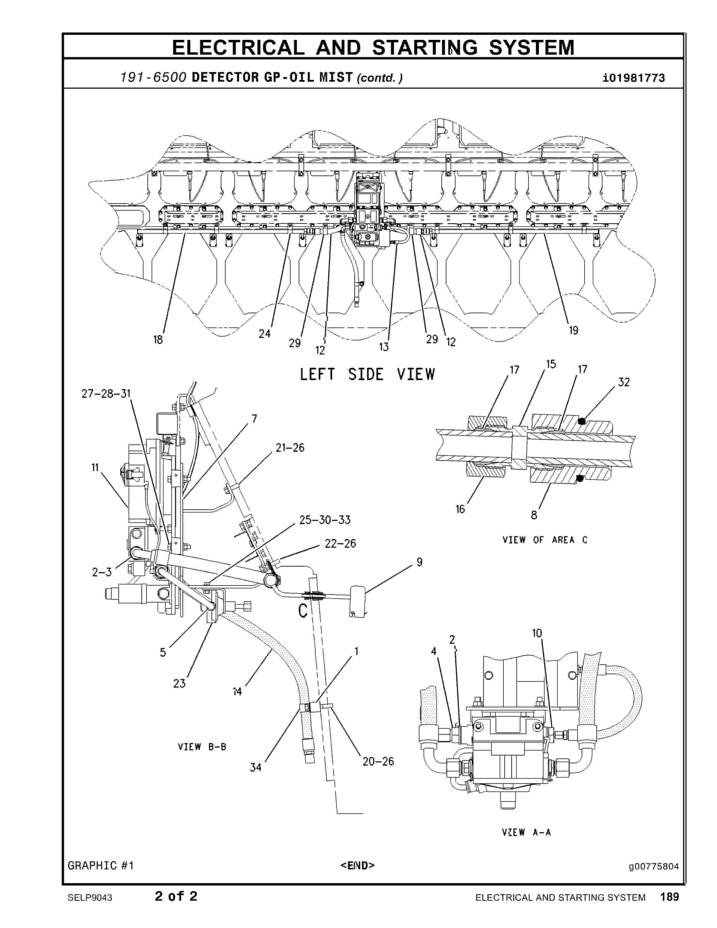 Caterpillar 3616 Generator Seadrill 8, Hull No 11-1085 Parts Manual SELP9043-4