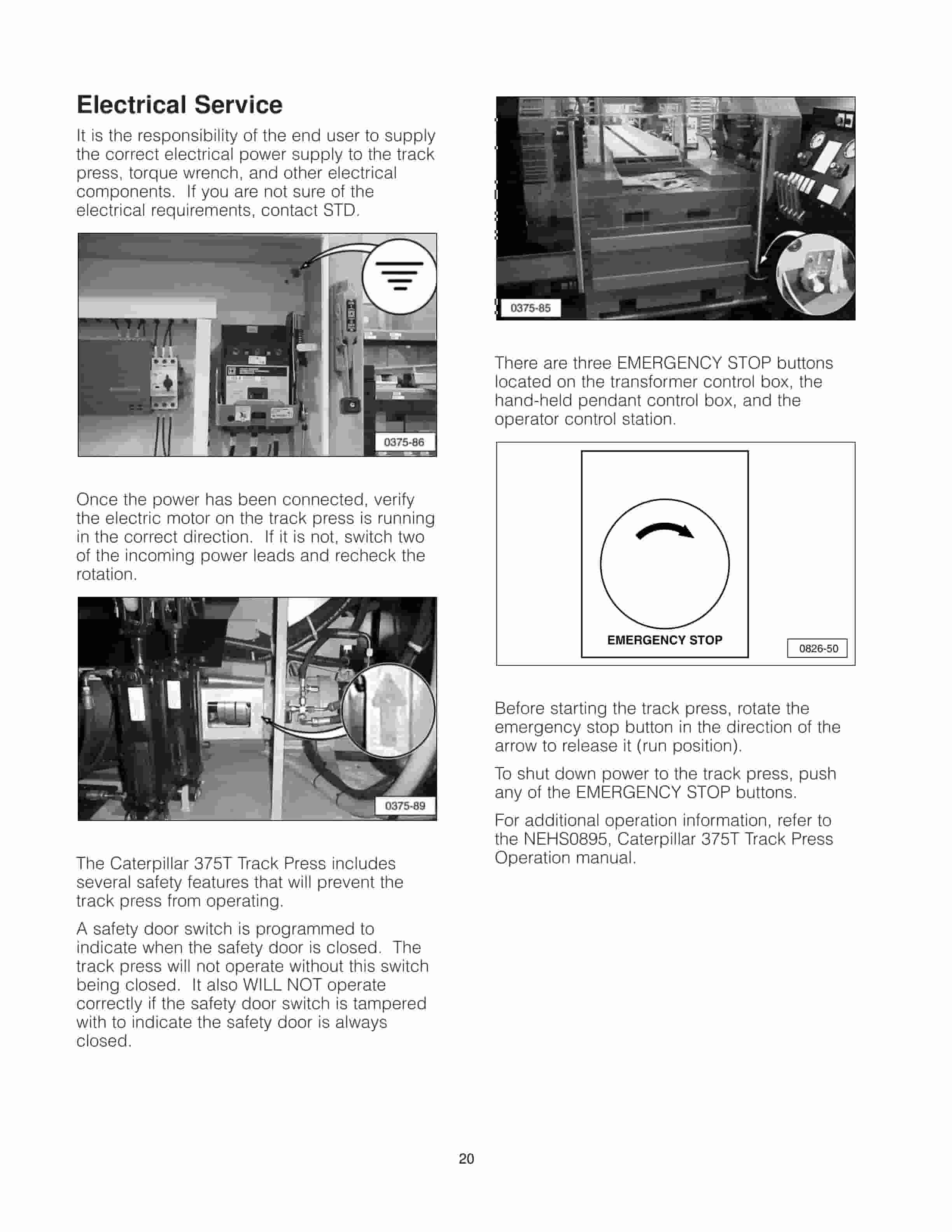 Caterpillar 375T Track Press Tool Operating Manual NEHS0897-5