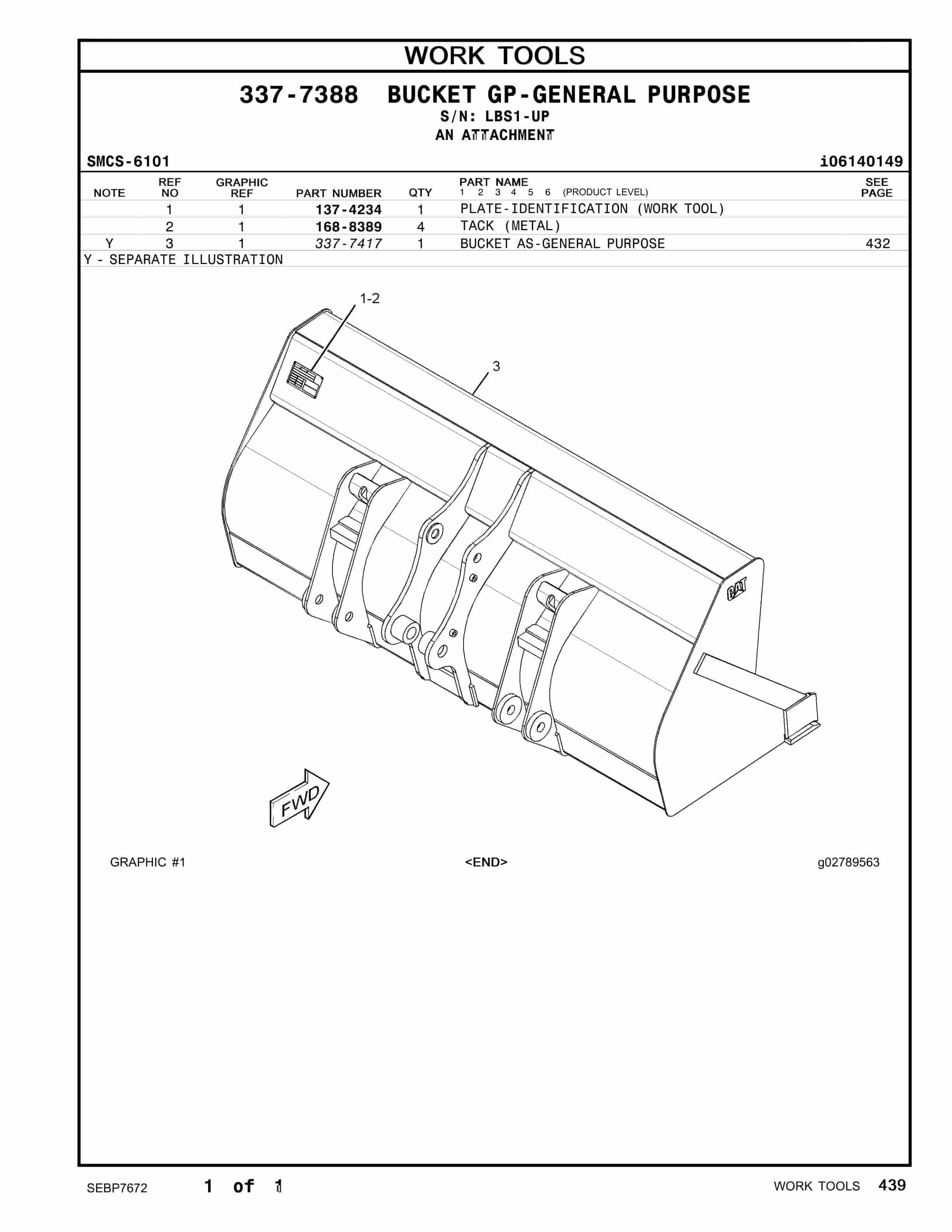 Caterpillar 420F2 Center Pivot Backhoe Loader Parts Manual SEBP7672 4 Caterpillar 420F2 Center Pivot Backhoe Loader Parts Manual SEBP7672 - Image 4