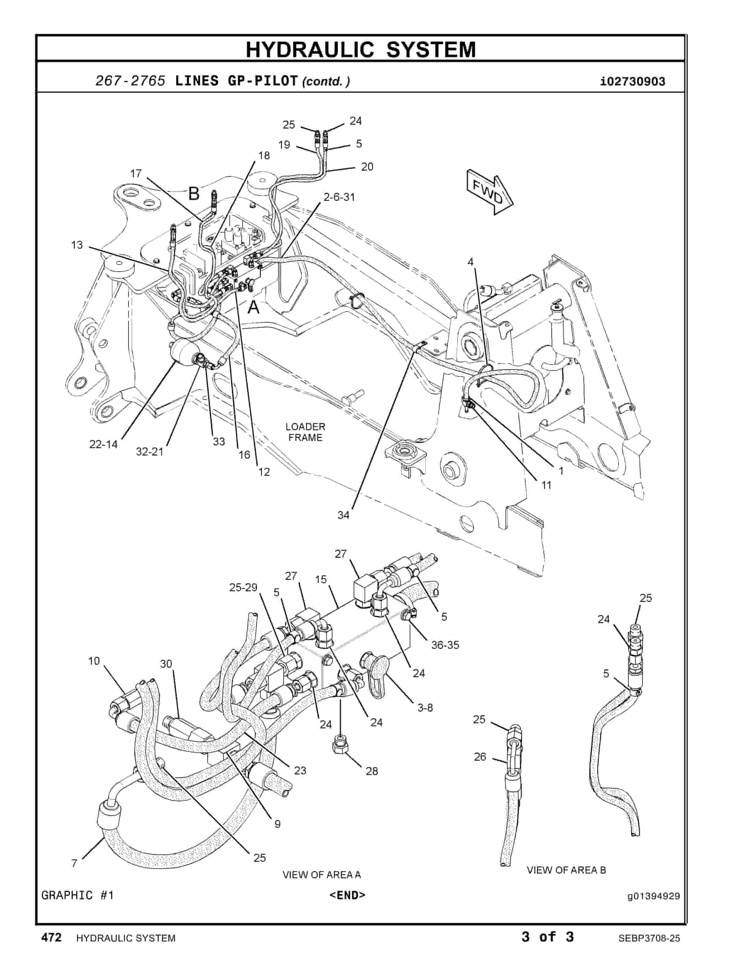 Caterpillar 430E Backhoe Loader Center Pivot Parts Manual SEBP3708-25-2