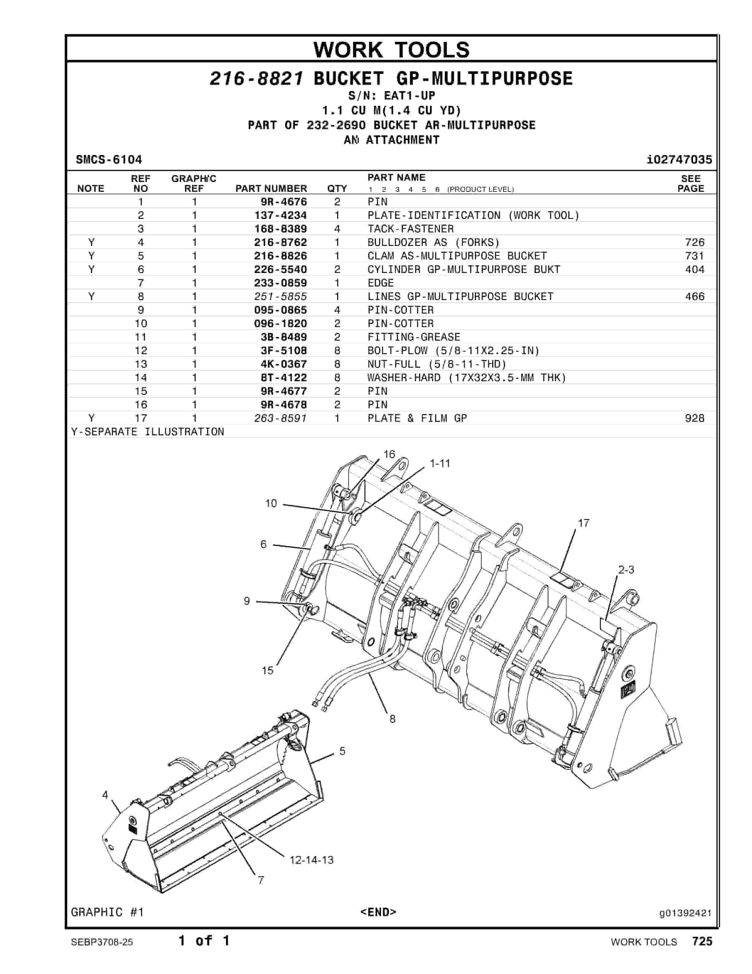 Caterpillar 430E Backhoe Loader Center Pivot Parts Manual SEBP3708-25-4