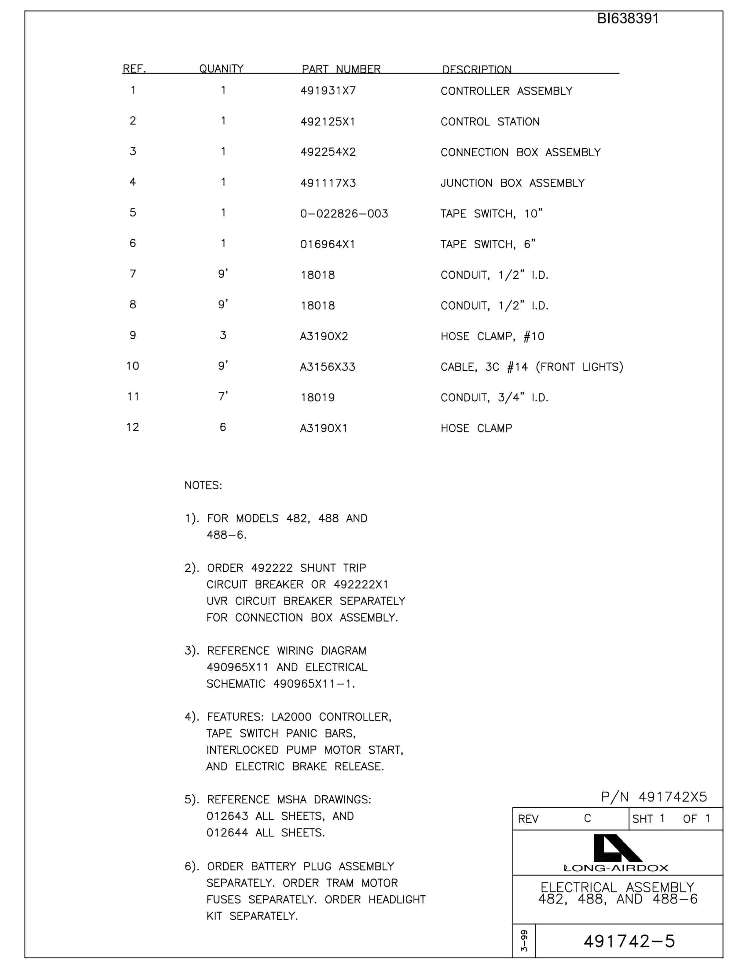 Caterpillar 488-6 Parts Manual BI638391 2 Caterpillar 488-6 Parts Manual BI638391 - Image 2