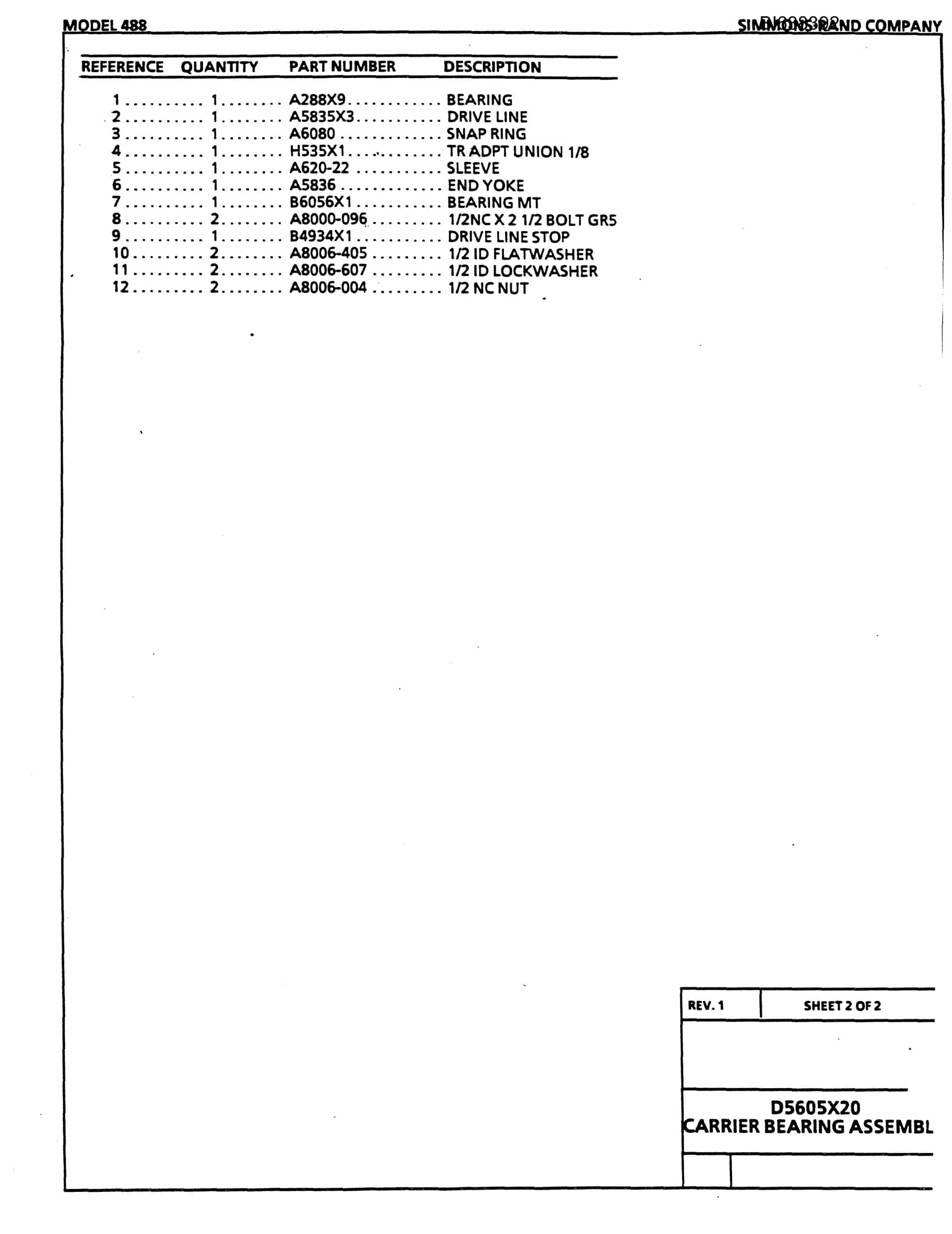 Caterpillar 488 Parts Manual BI638392-4