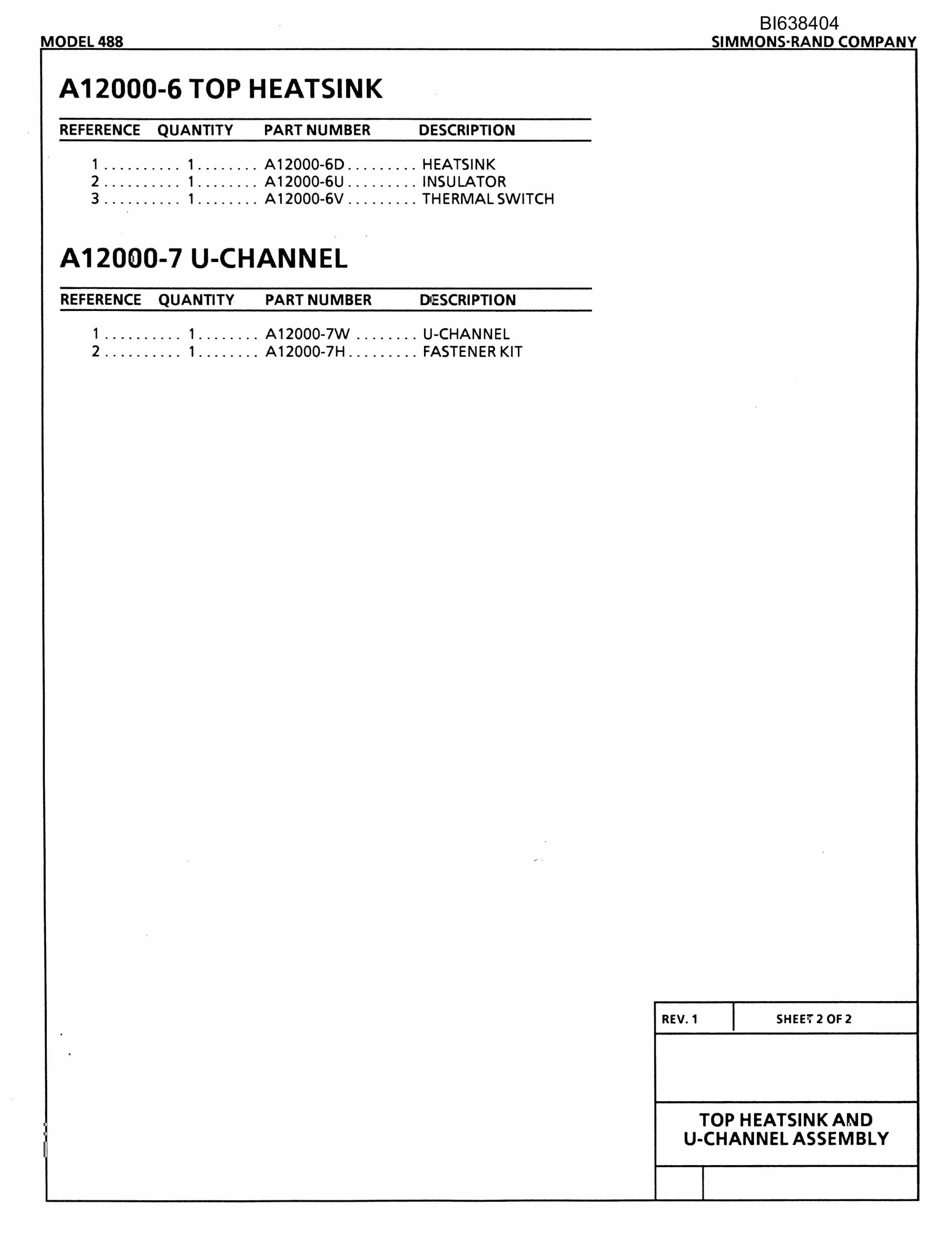 Caterpillar 488 Parts Manual BI638404-2