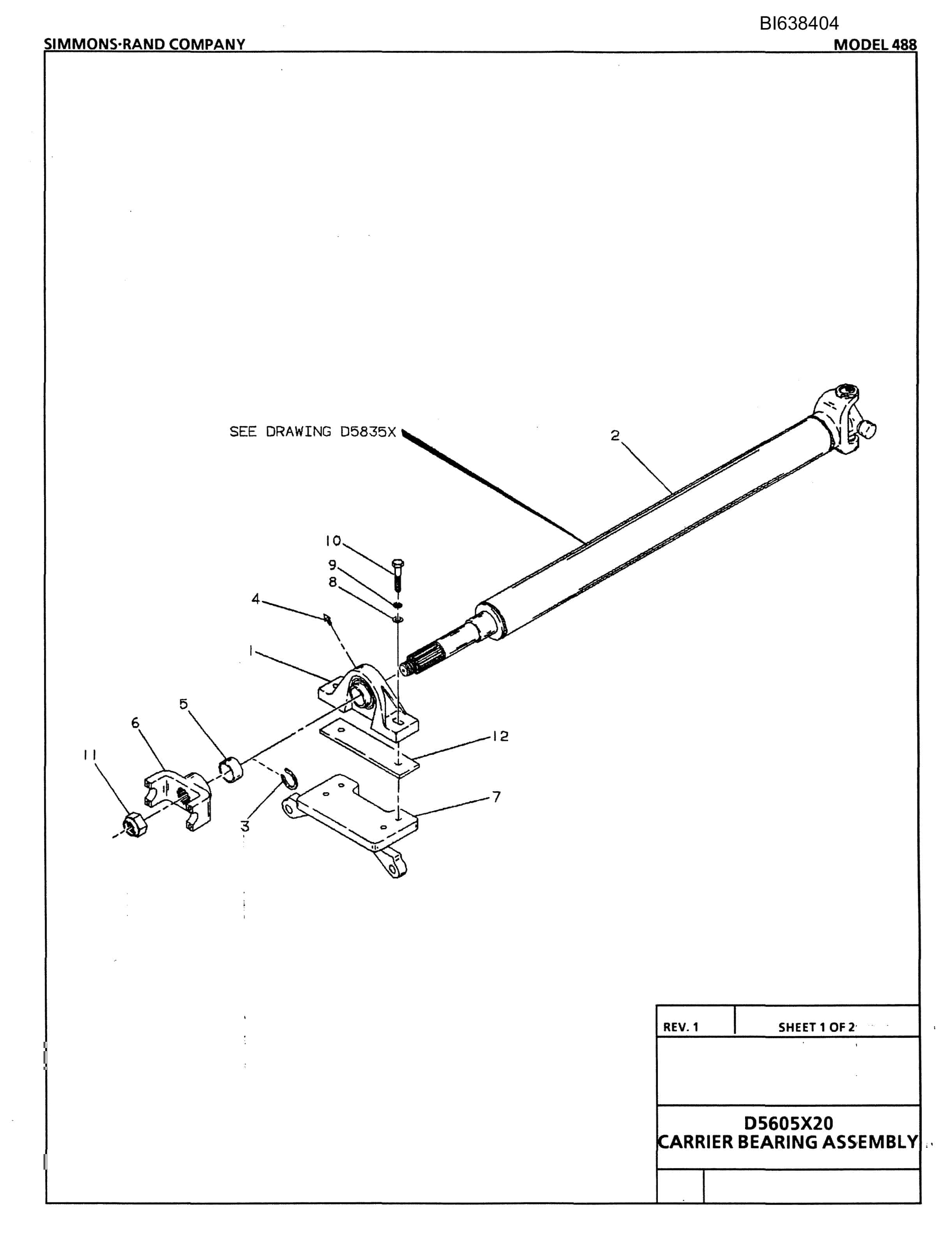 Caterpillar 488 Parts Manual BI638404-4