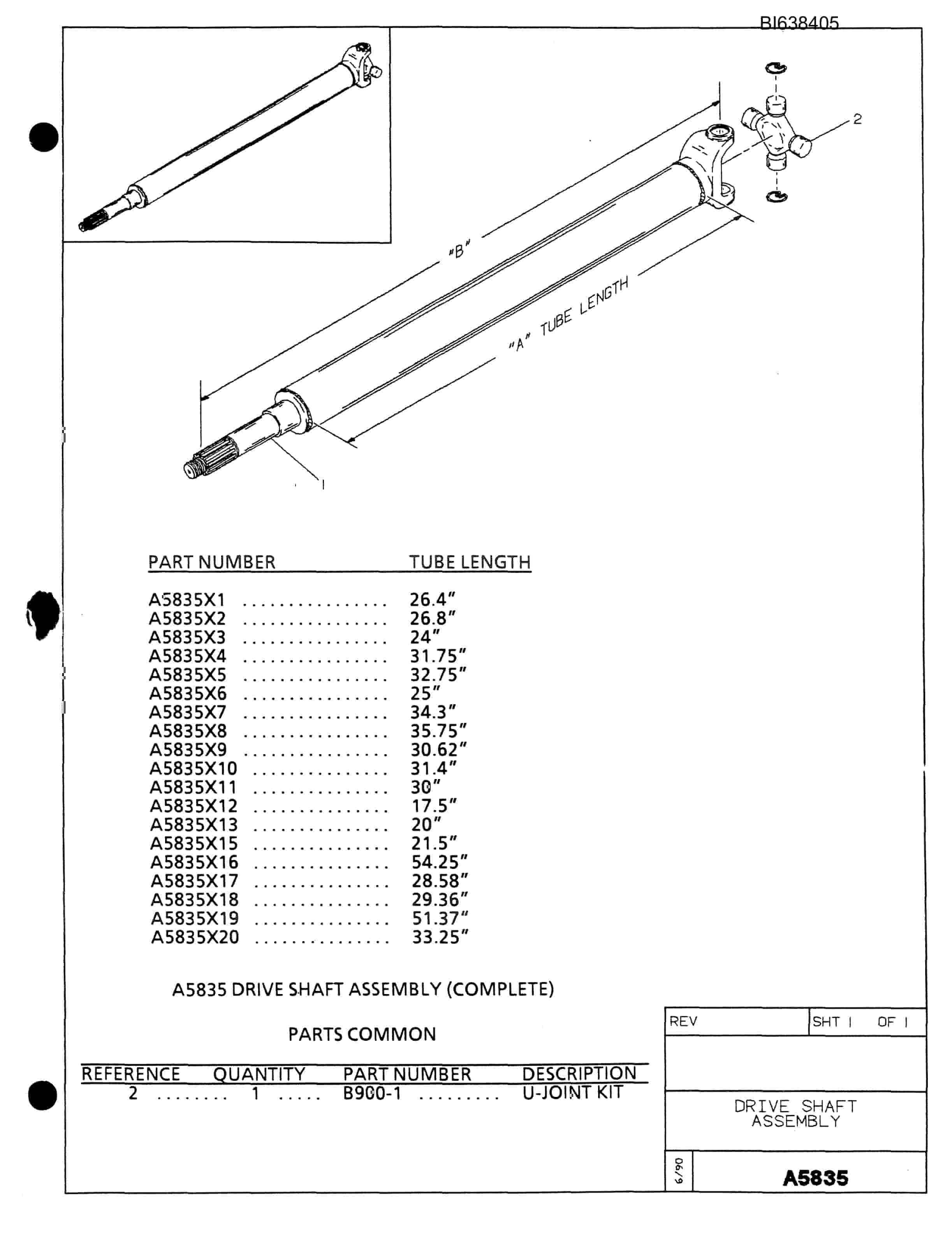 Caterpillar 602A Parts Manual BI638405-3