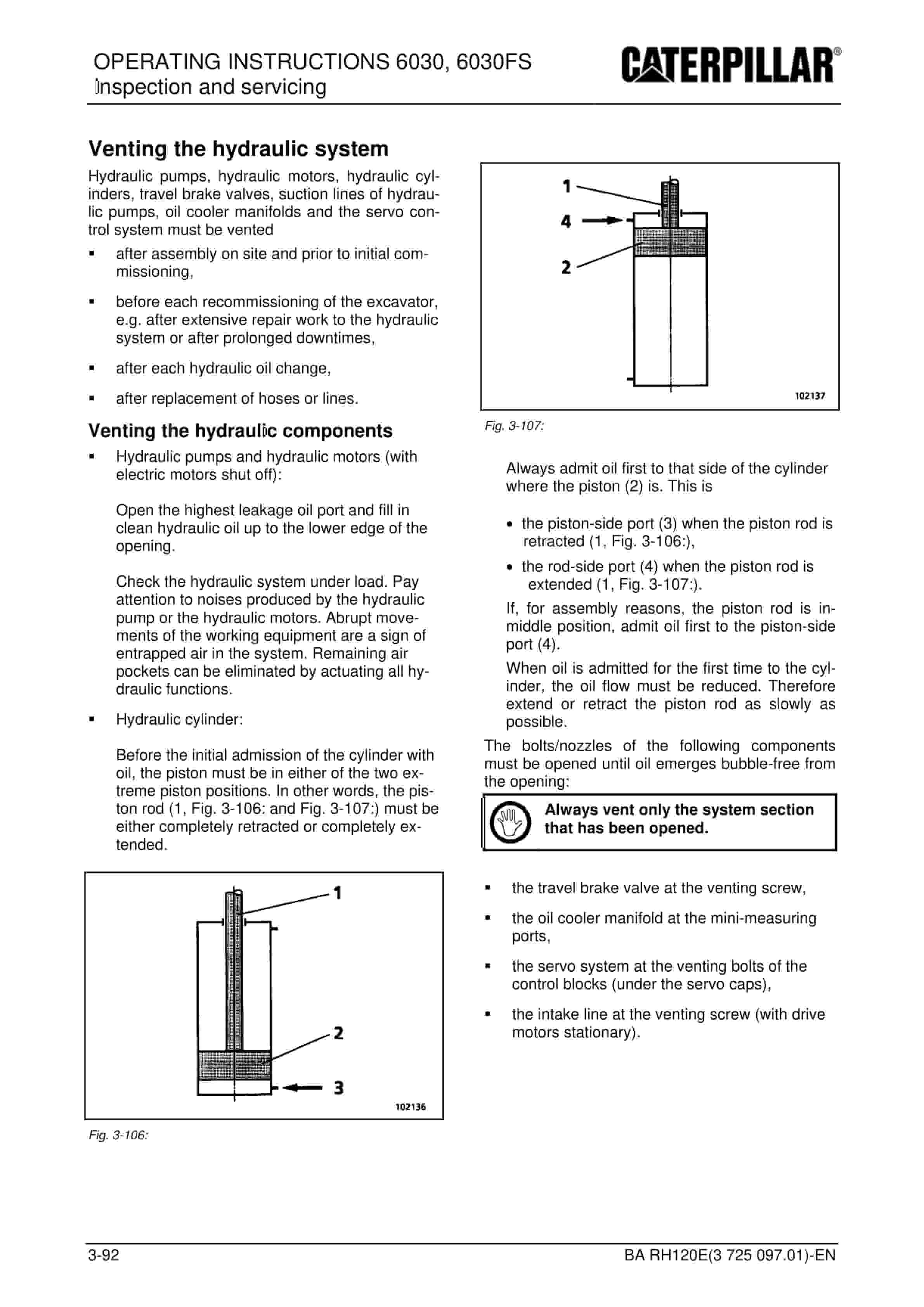Caterpillar 6030, 6030FS Hydraulic Excavator Operating Instructions 3725097.01 3 Caterpillar 6030, 6030FS Hydraulic Excavator Operating Instructions 3725097.01 - Image 3