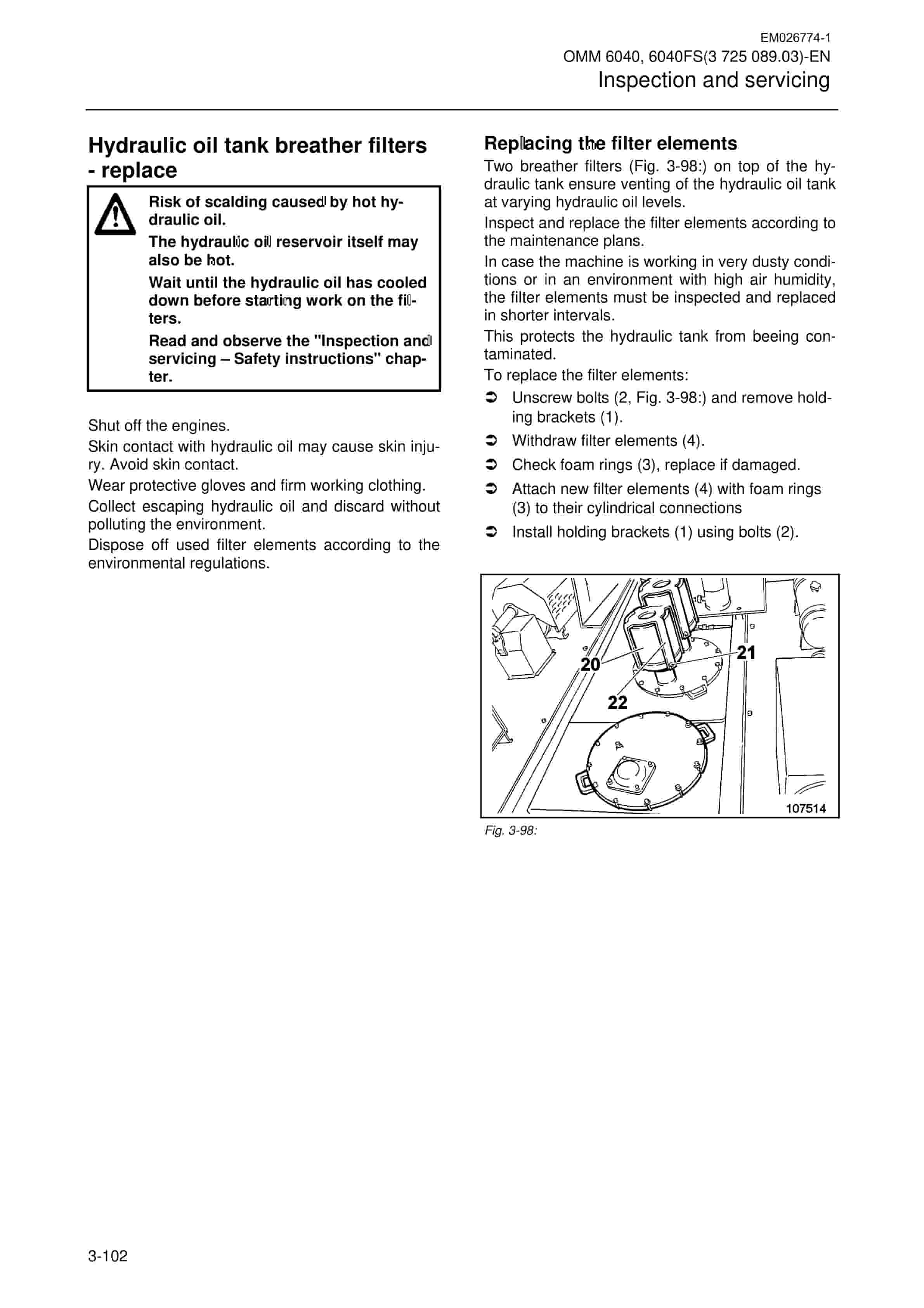 Caterpillar 6040, 6040FS Hydraulic Shovel Operation And Maintenance Manual EM026774-1 3 Caterpillar 6040, 6040FS Hydraulic Shovel Operation And Maintenance Manual EM026774-1 - Image 3