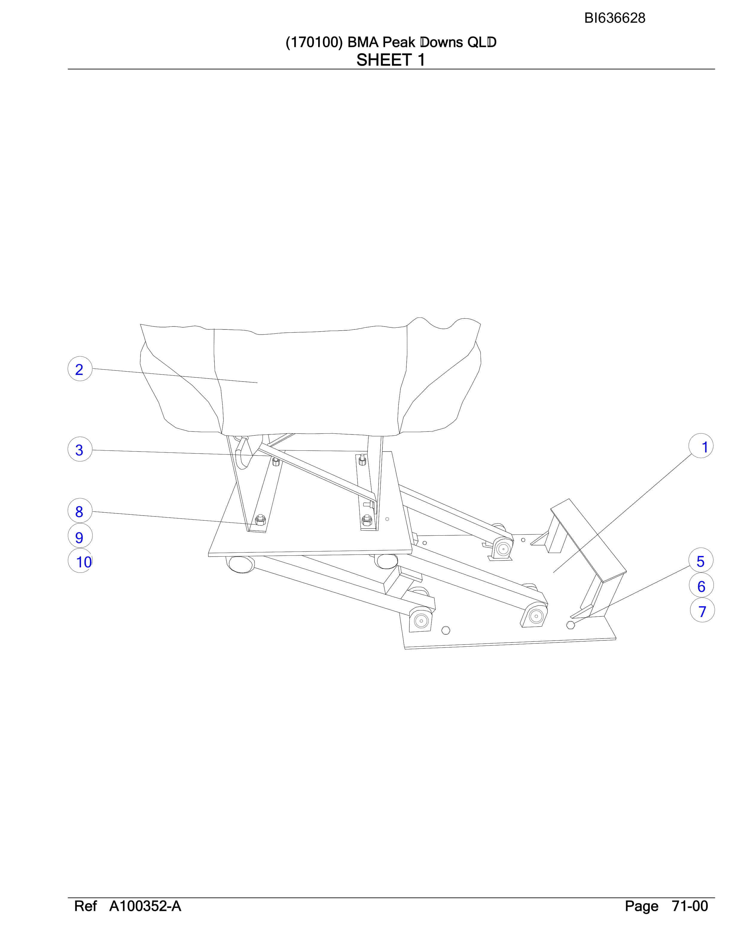 Caterpillar 6040 Hydraulic Shovel Australian Options - Parts Manual BI636628-4