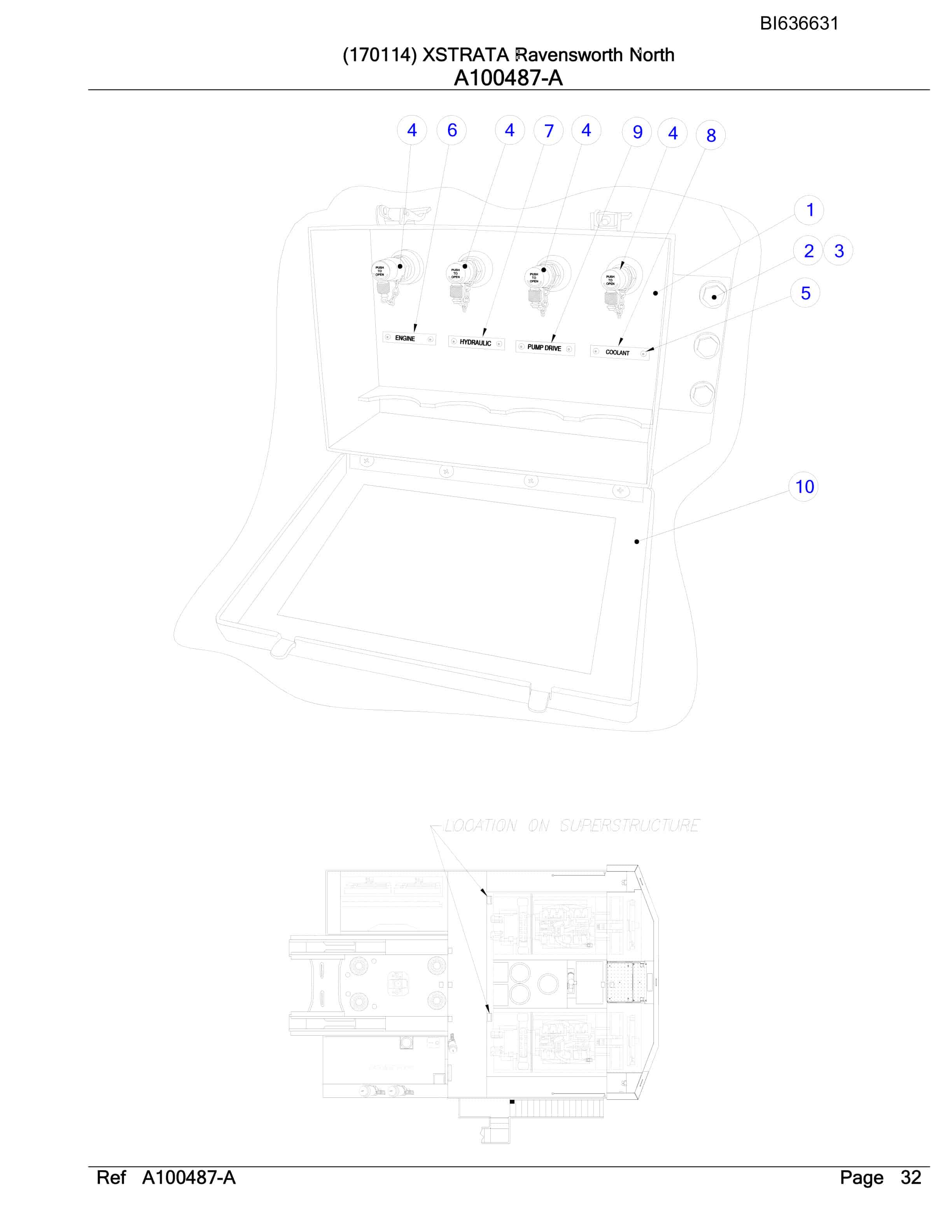 Caterpillar 6040 Hydraulic Shovel Australian Options - Parts Manual BI636631-2