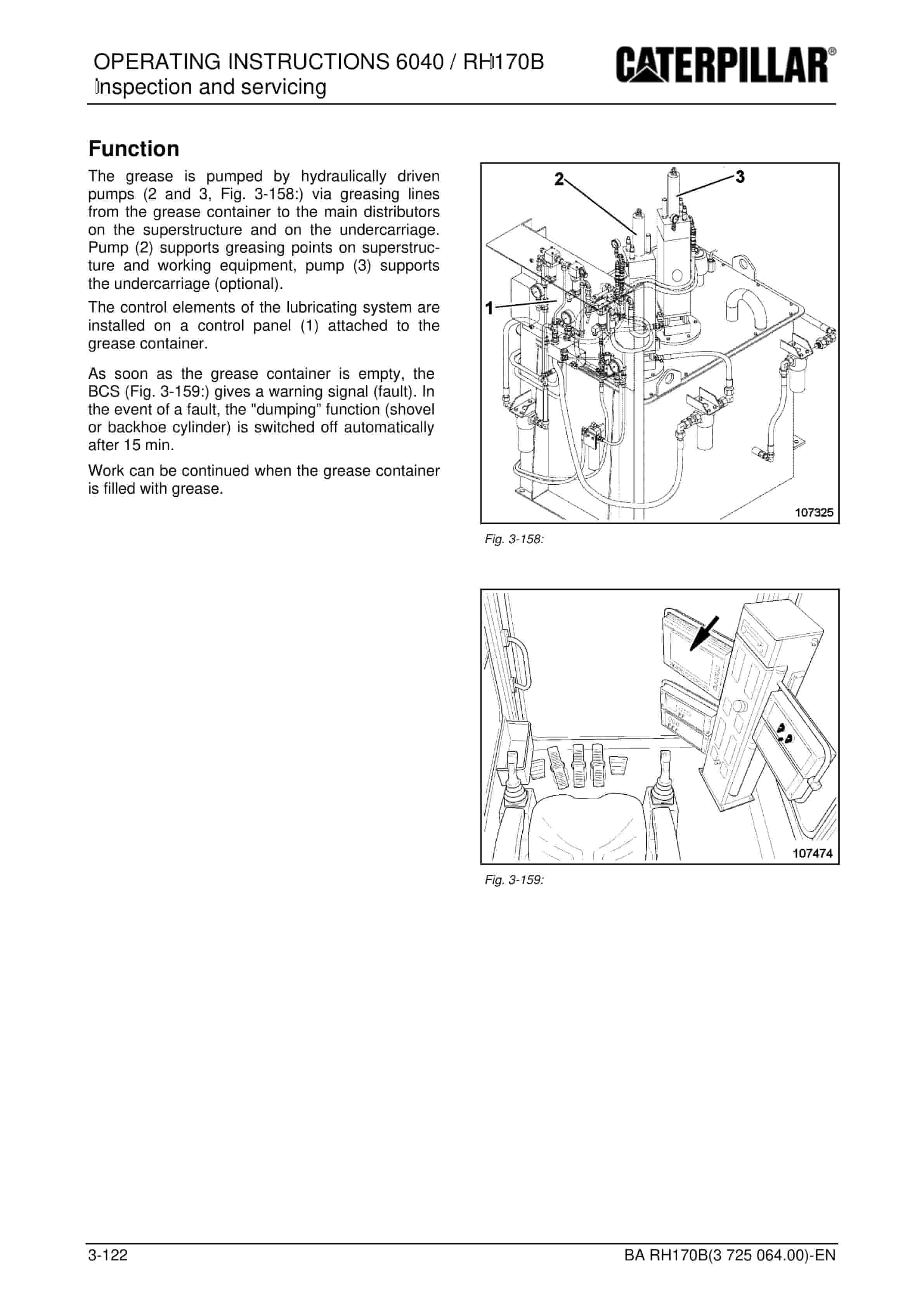 Caterpillar 6040, RH170B Hydraulic Shovel Operating Instructions 3725064 4 Caterpillar 6040, RH170B Hydraulic Shovel Operating Instructions 3725064 - Image 4