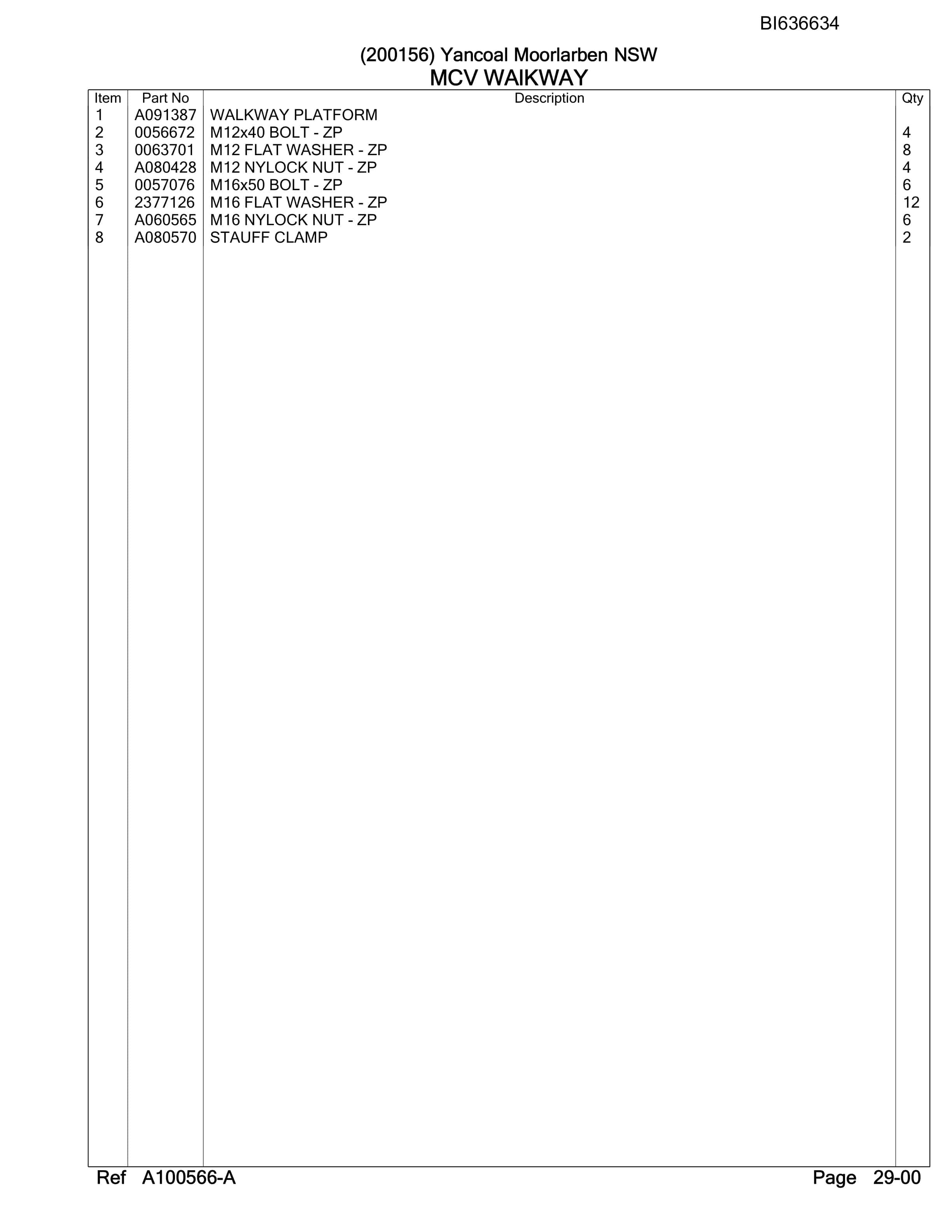 Caterpillar 6050 Hydraulic Shovel Australian Options - Parts Manual BI636634-2