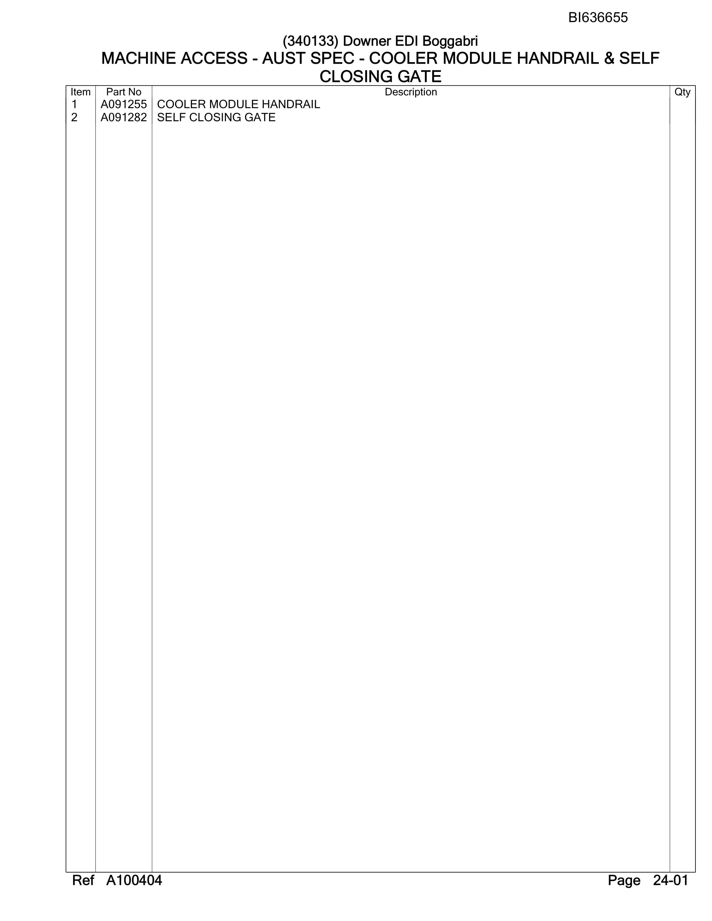 Caterpillar 6060 Hydraulic Shovel Australian Options - Parts Manual BI636655-2