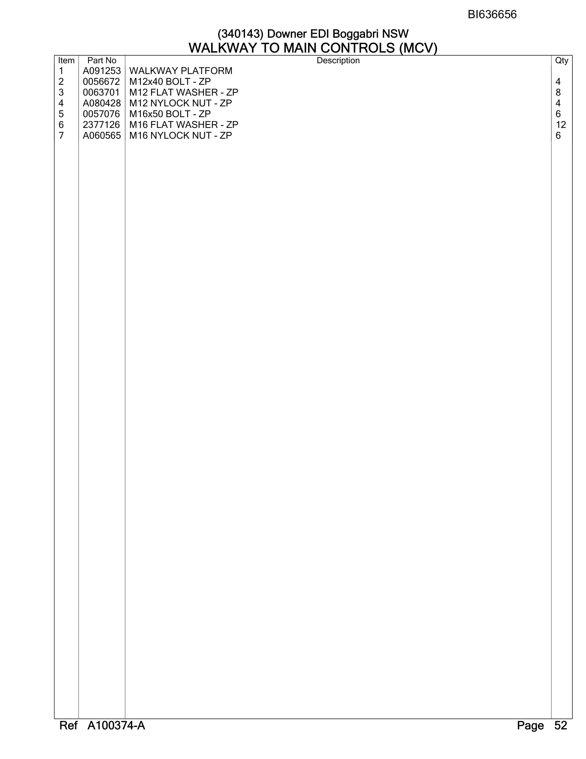 Caterpillar 6060 Hydraulic Shovel Australian Options - Parts Manual BI636656-4