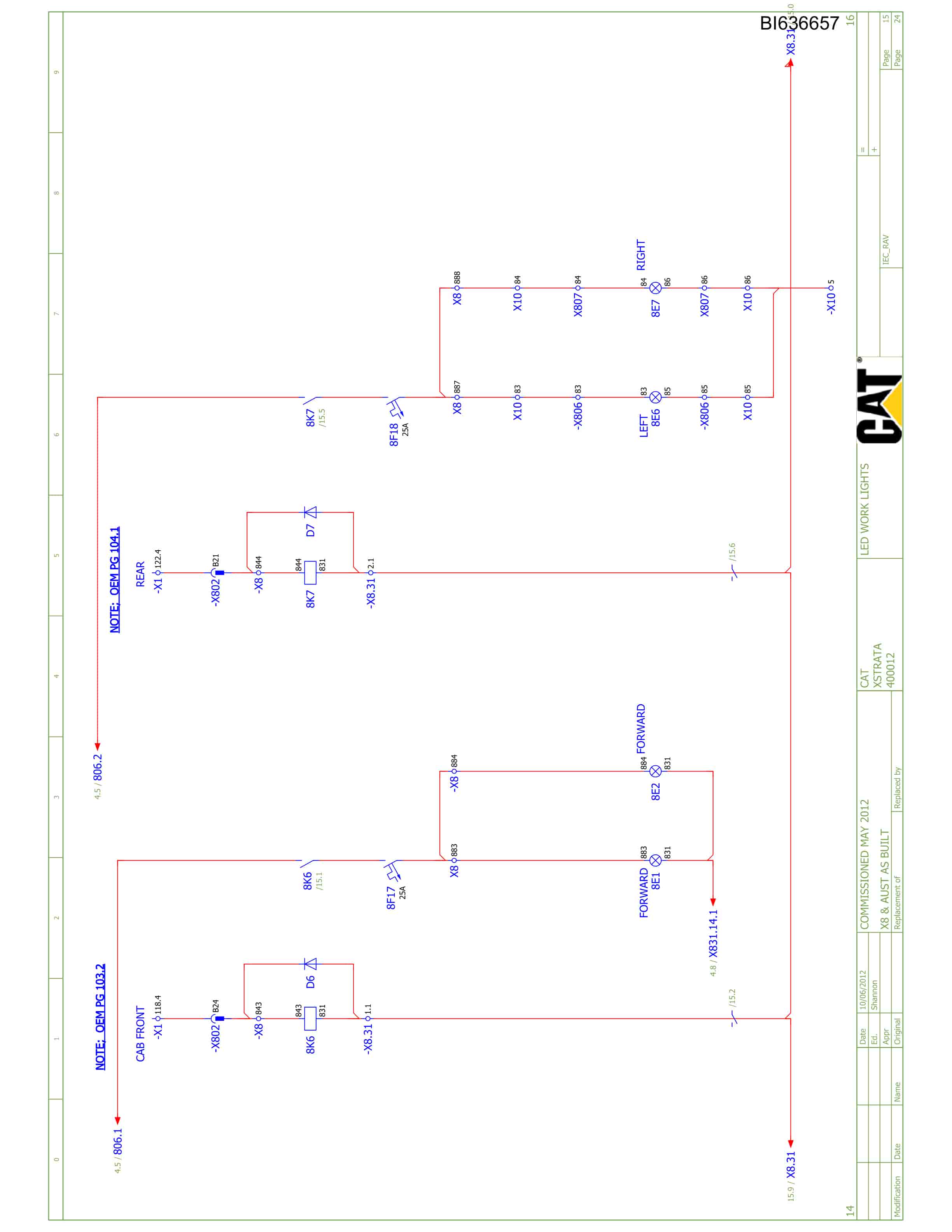 Caterpillar 6090 Hydraulic Shovel Australian Options - Parts Manual BI636657-5