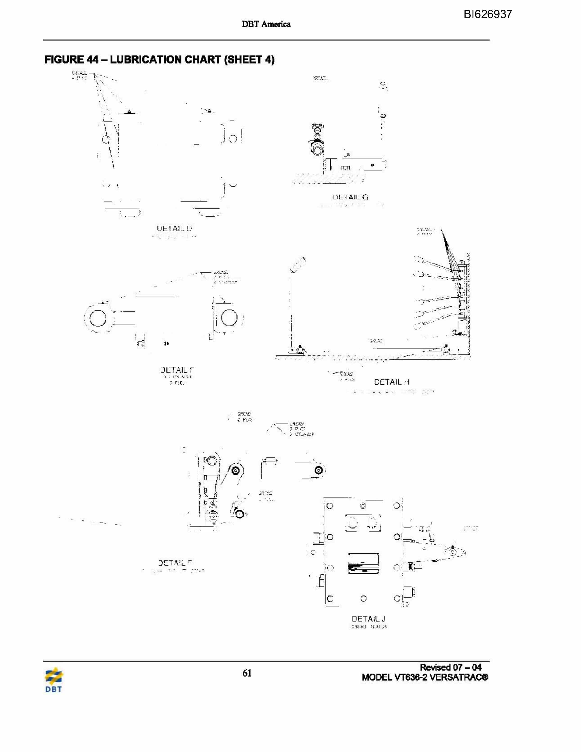 Caterpillar 636-1058 Versatrac Parts Manual BI626937-3