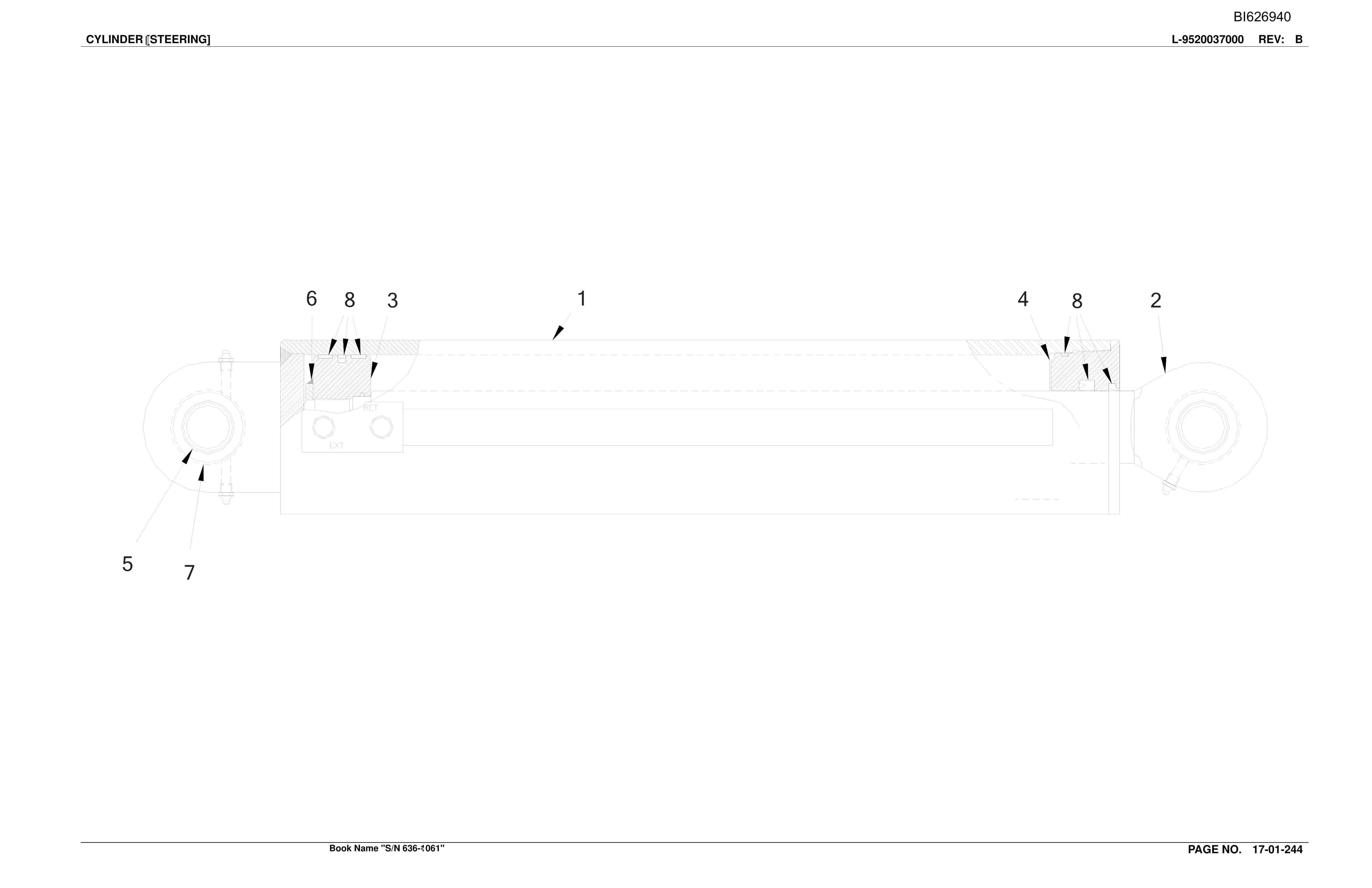 Caterpillar 636-1061 Versatrac Parts Manual BI626940-5