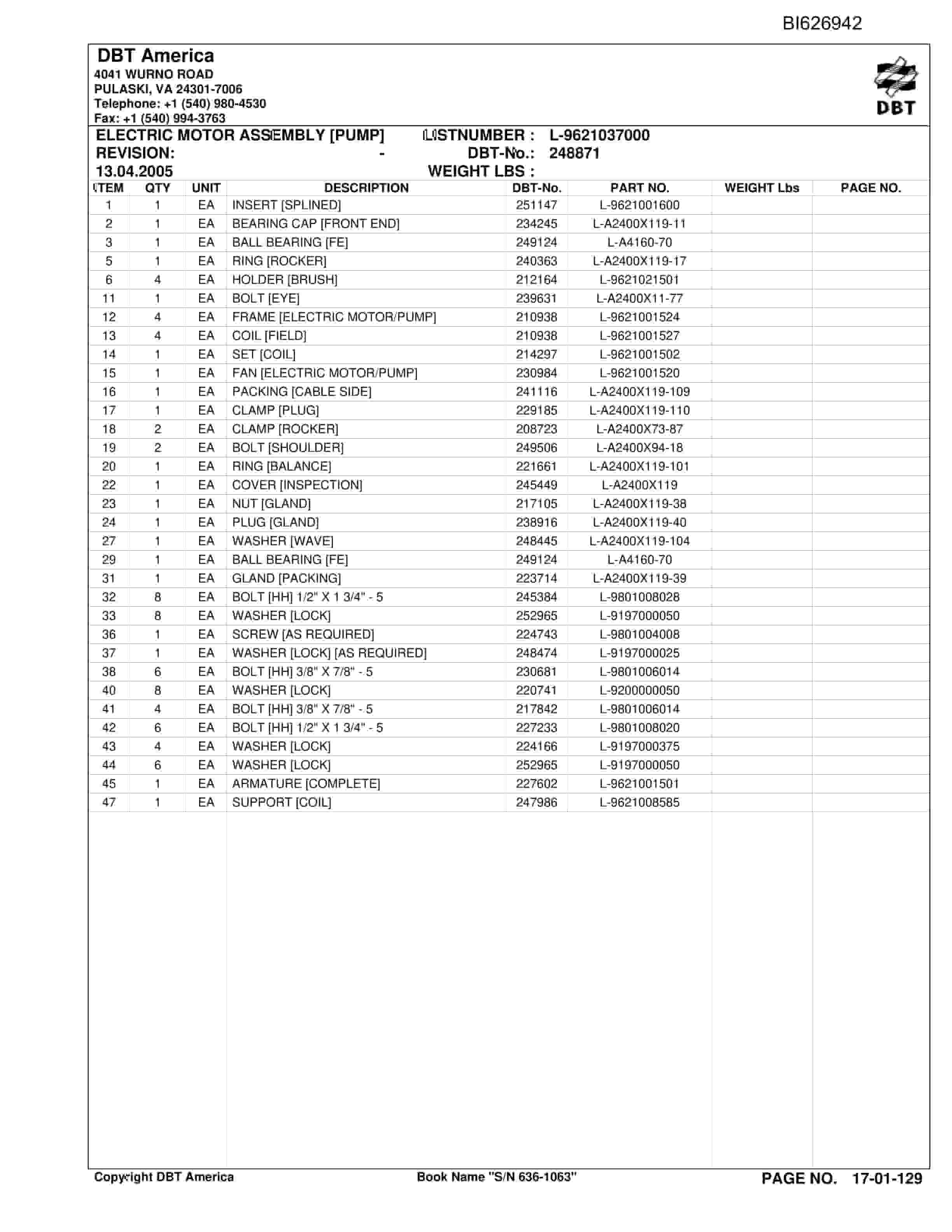 Caterpillar 636-1063 Versatrac Parts Manual BI626942-2