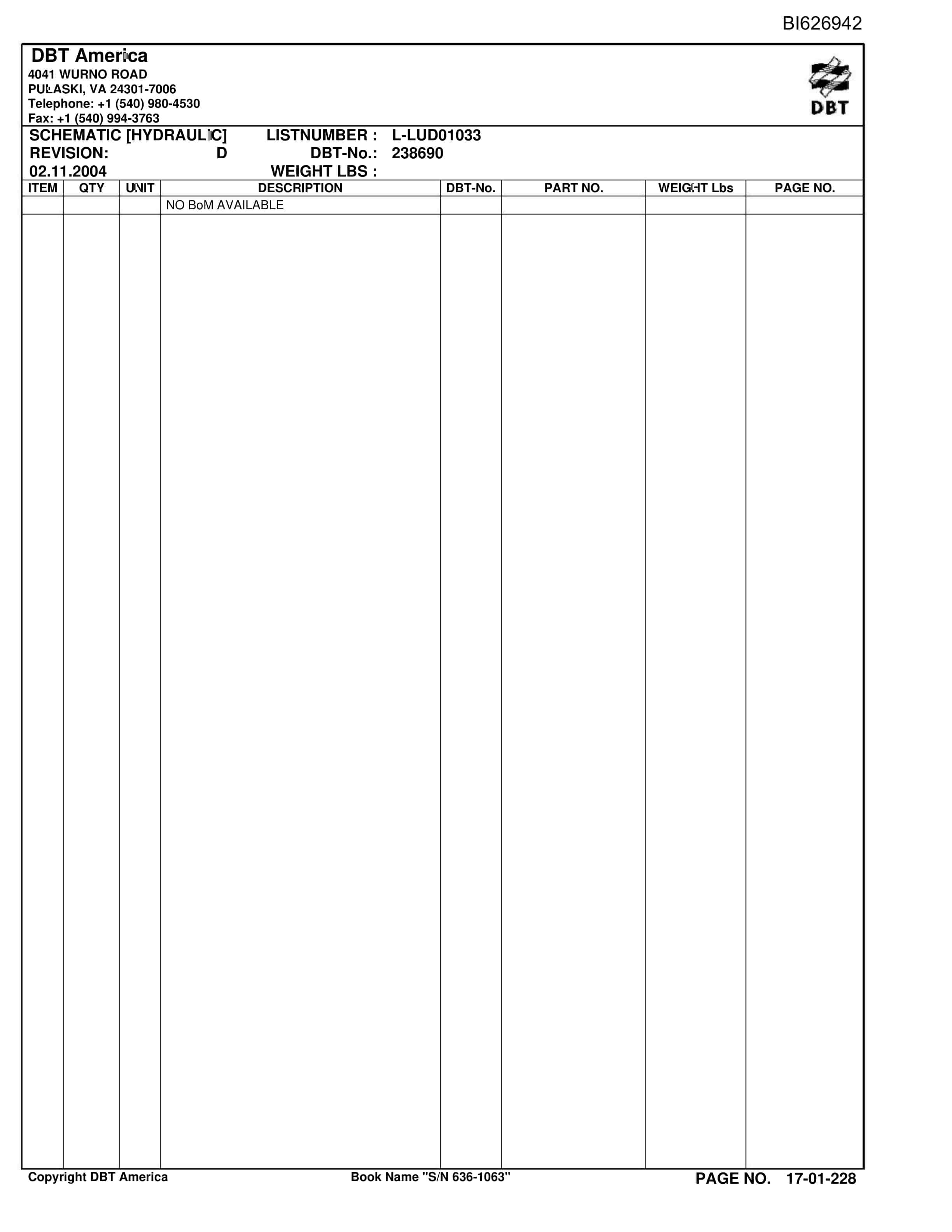 Caterpillar 636-1063 Versatrac Parts Manual BI626942-3